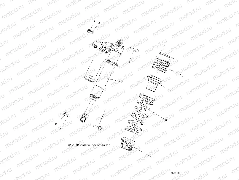 SUSPENSION | SUSPENSION, FRONT SHOCK MOUNTING - Z19VFE92AC/BC/AD/BD/AM/BM/LAG/BG (702489)
