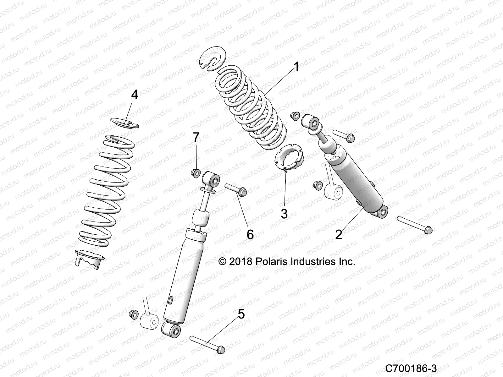 SUSPENSION | SUSPENSION, FRONT SHOCK MOUNTING - Z19VHA57F2 (C700186-3)