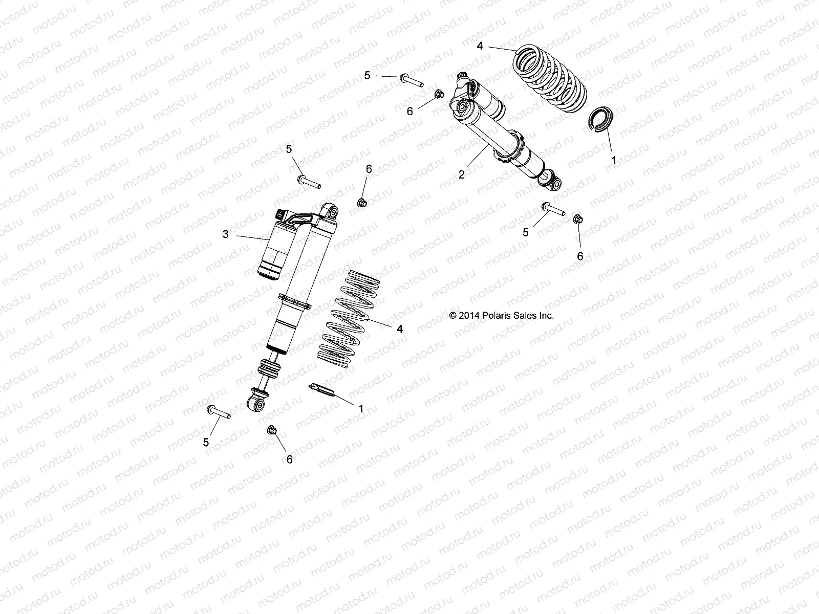 SUSPENSION | SUSPENSION, FRONT SHOCK MOUNTING - Z20A4E99AH/LH (49RGRSHOCKMTG15RZR900)