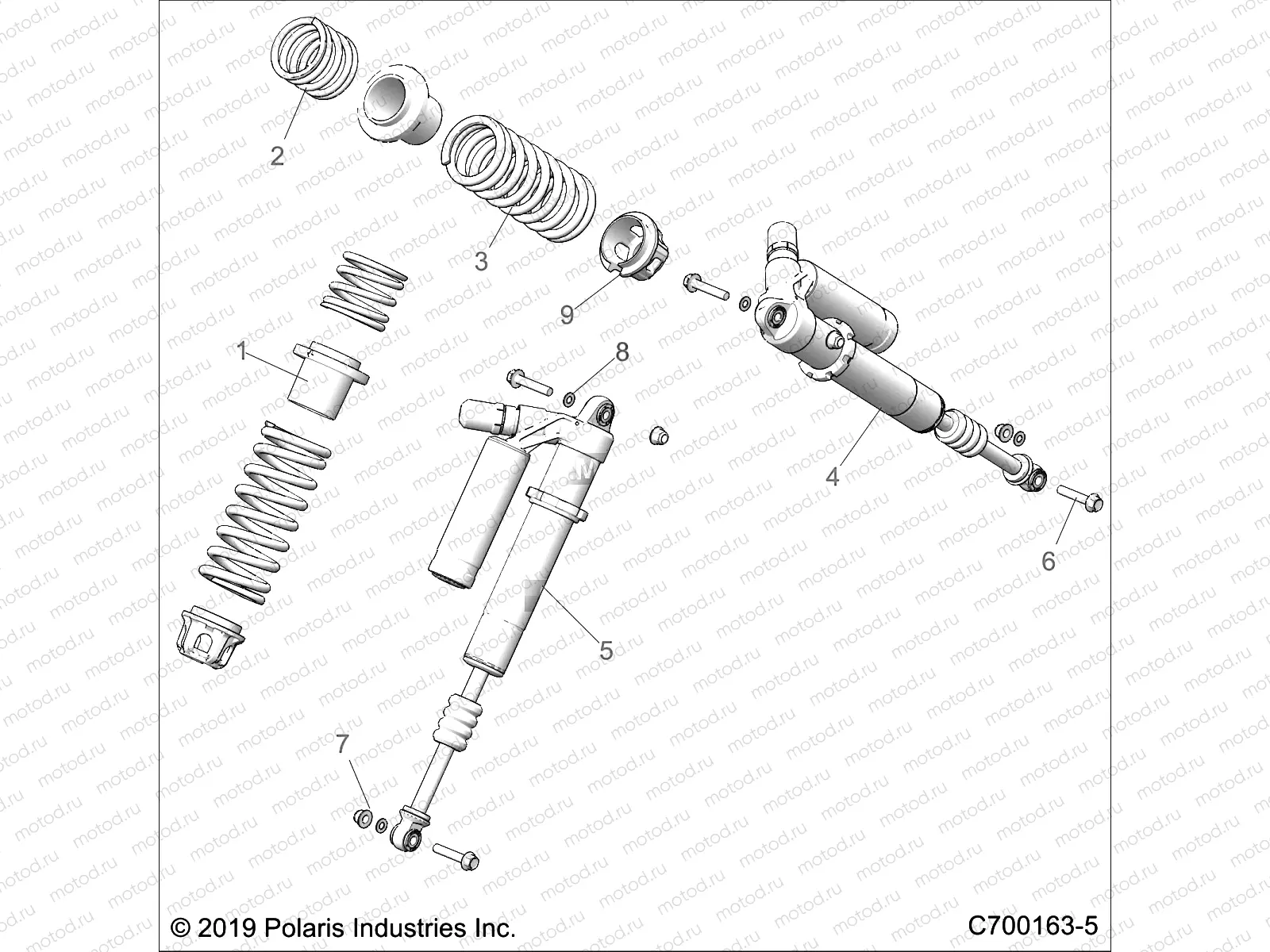 SUSPENSION | SUSPENSION, FRONT SHOCK MOUNTING - Z20PAL92AG/AP/BG/BP/LG/G92AG/AP/LG (C700163-5)