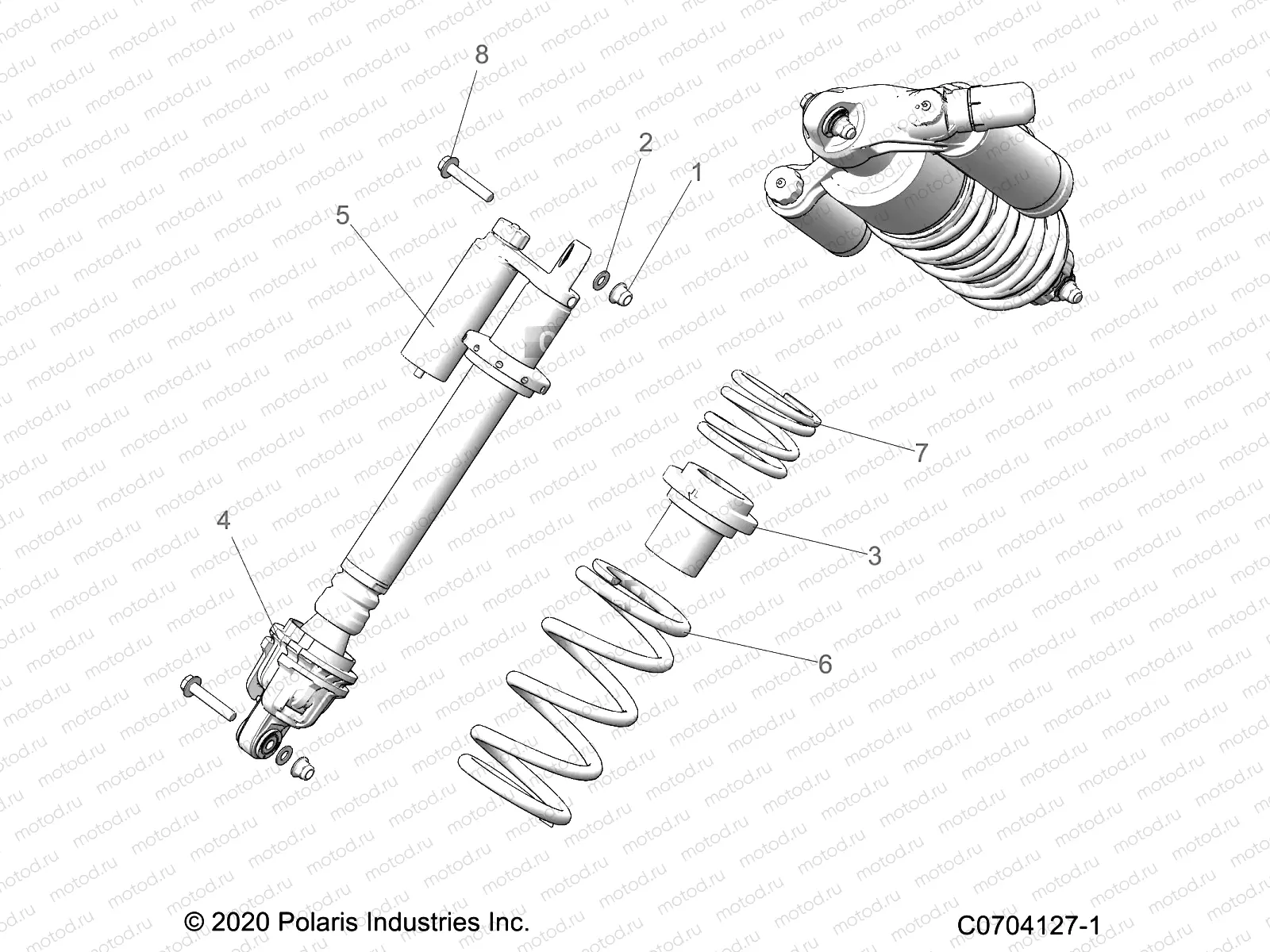 SUSPENSION | SUSPENSION, FRONT SHOCK MOUNTING - Z23N4K99A/99B (C0704127-1)