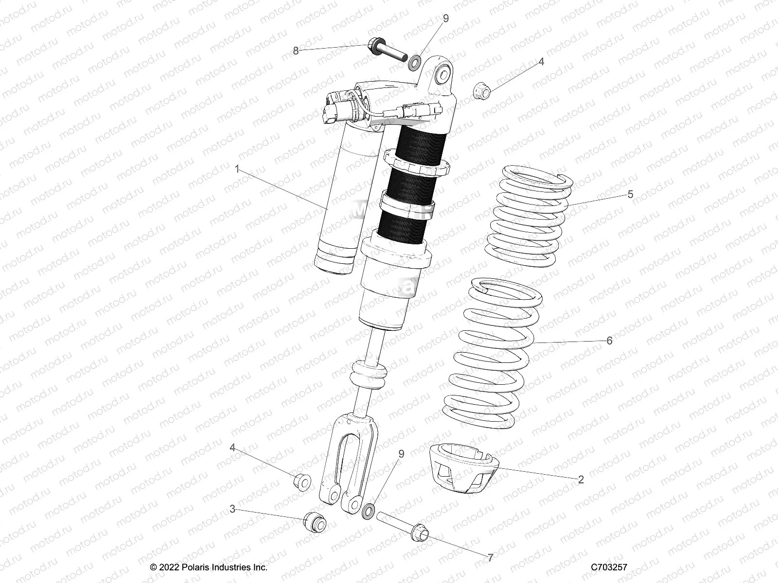 SUSPENSION | SUSPENSION, FRONT SHOCK MOUNTING - Z23RGD2KAJ/AK/BJ/BK (C703257)