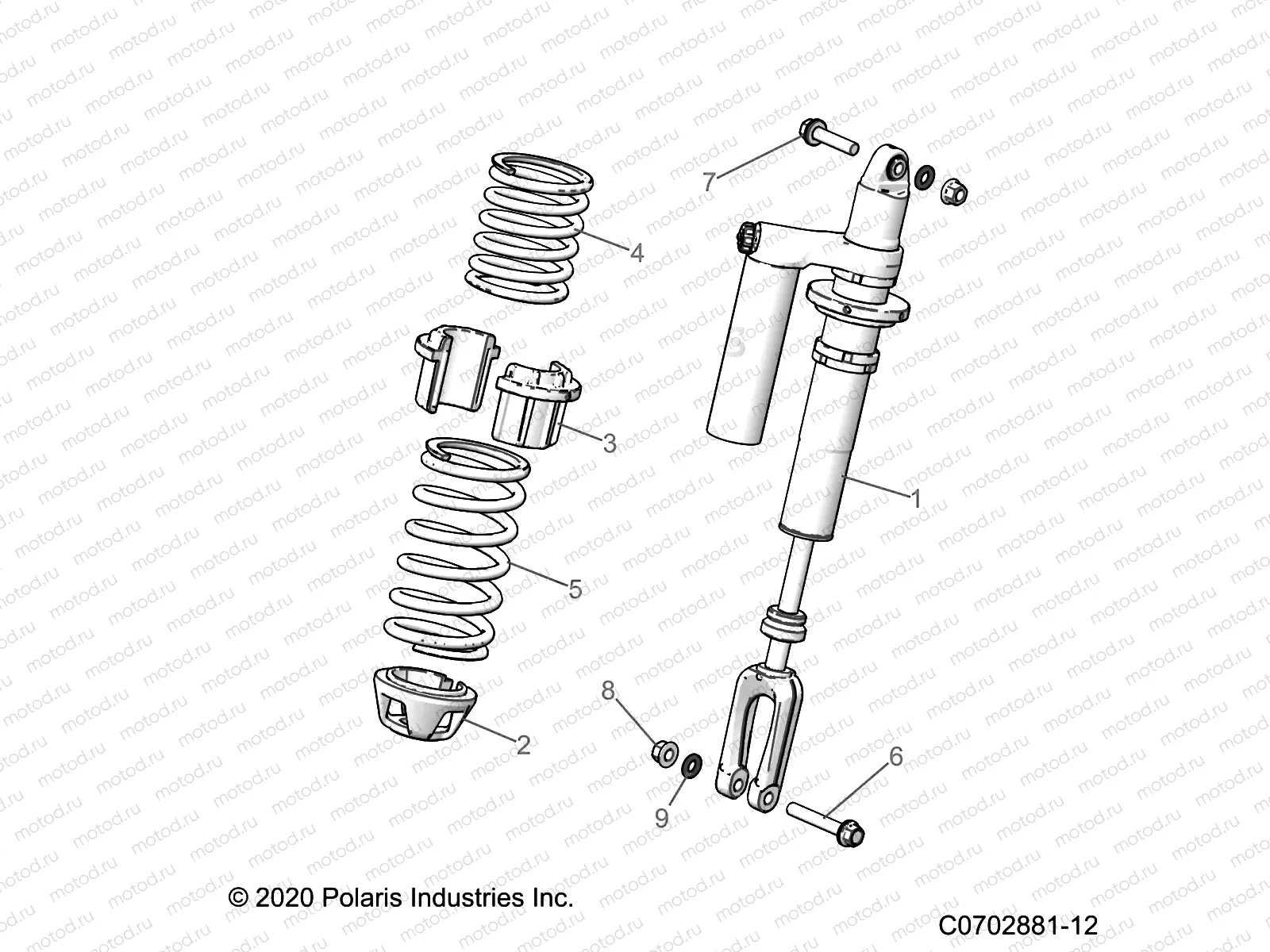 SUSPENSION | SUSPENSION, FRONT SHOCK MOUNTING - Z23RMC2KAJ/BJ (C0702881-9)