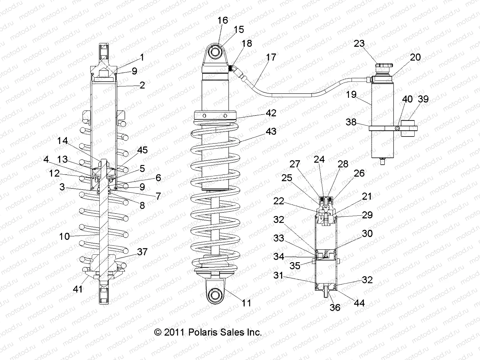 SUSPENSION | SUSPENSION, FRONT SHOCK - R12TH76AI/AIC (49RGRSHOCKFRT1823886)