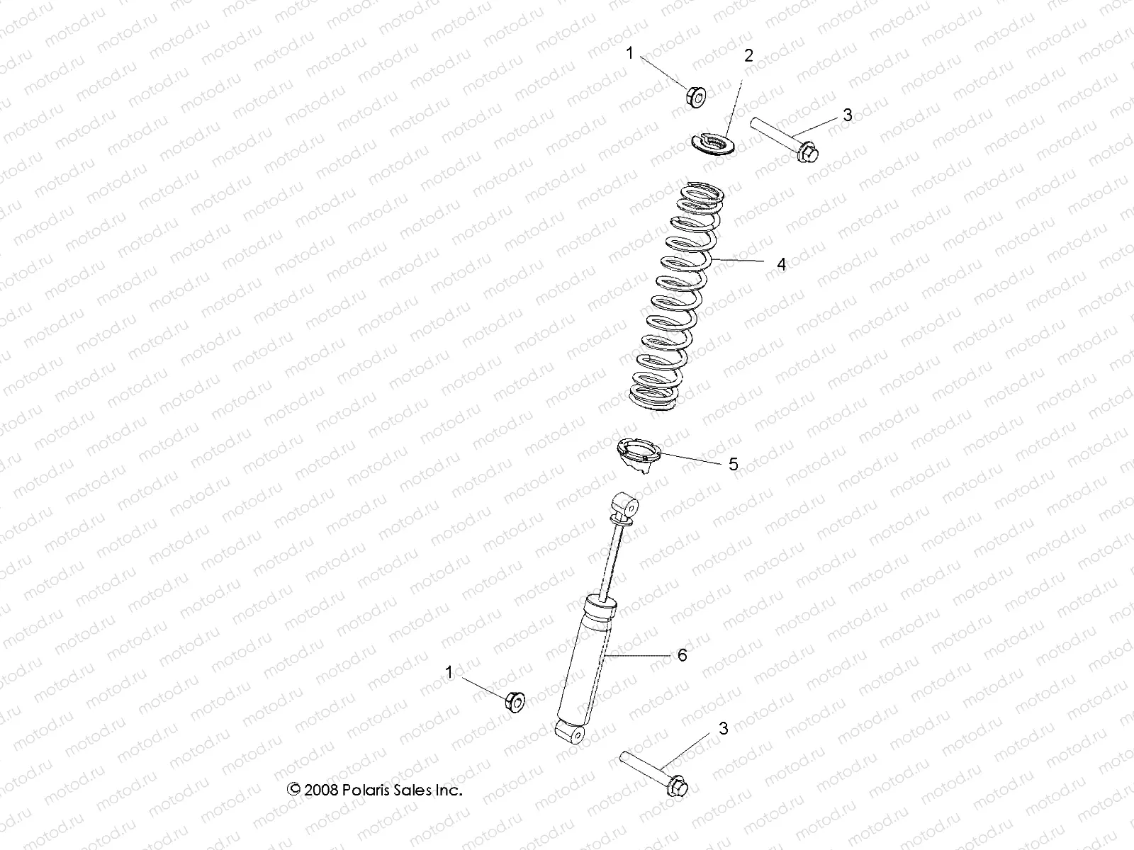 SUSPENSION | SUSPENSION, FRONT SHOCK - R14WH76AA (49RGRSHOCKMTG097004X4)
