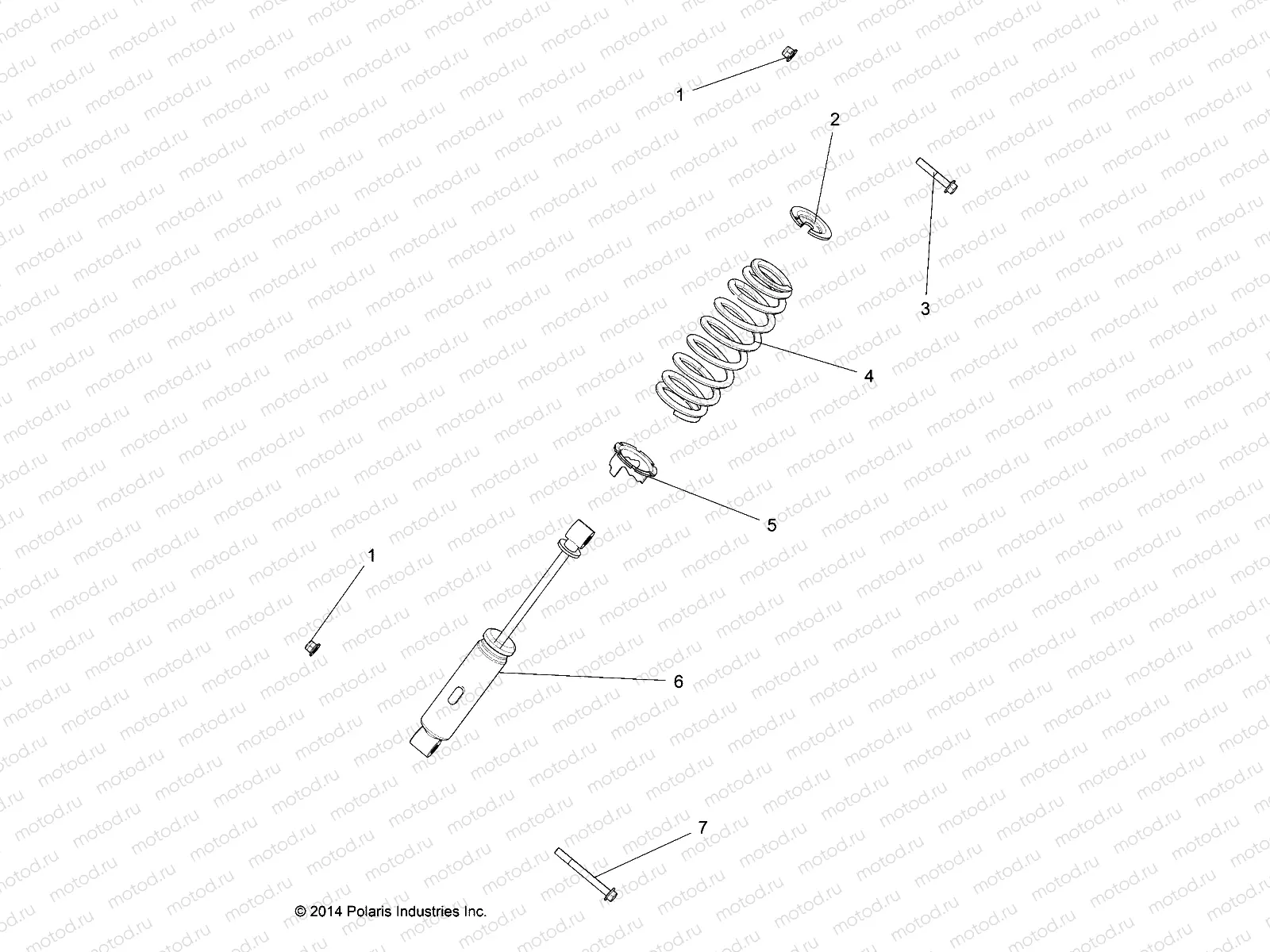 SUSPENSION | SUSPENSION, FRONT SHOCK - R15RTAD1AA/EA/ED1EA (49RGRSHOCKMTG151KDSL)