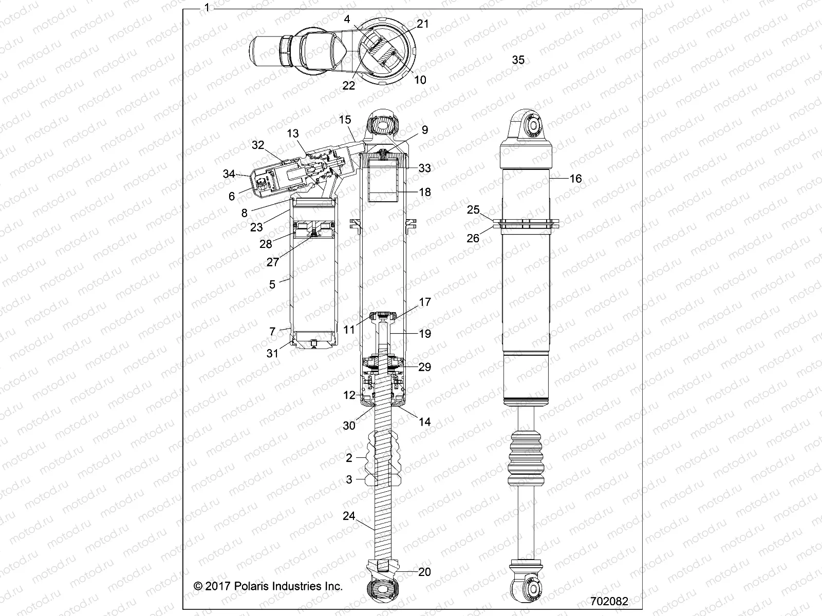 SUSPENSION | SUSPENSION, FRONT SHOCK (TO 2/12/2018) - Z18VDL92BK (702082)