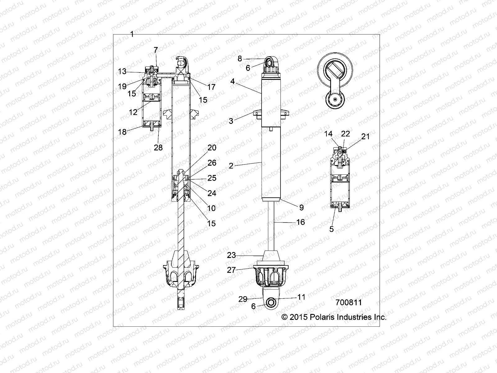 SUSPENSION | SUSPENSION, FRONT SHOCK - Z16VFM99AM (700811)