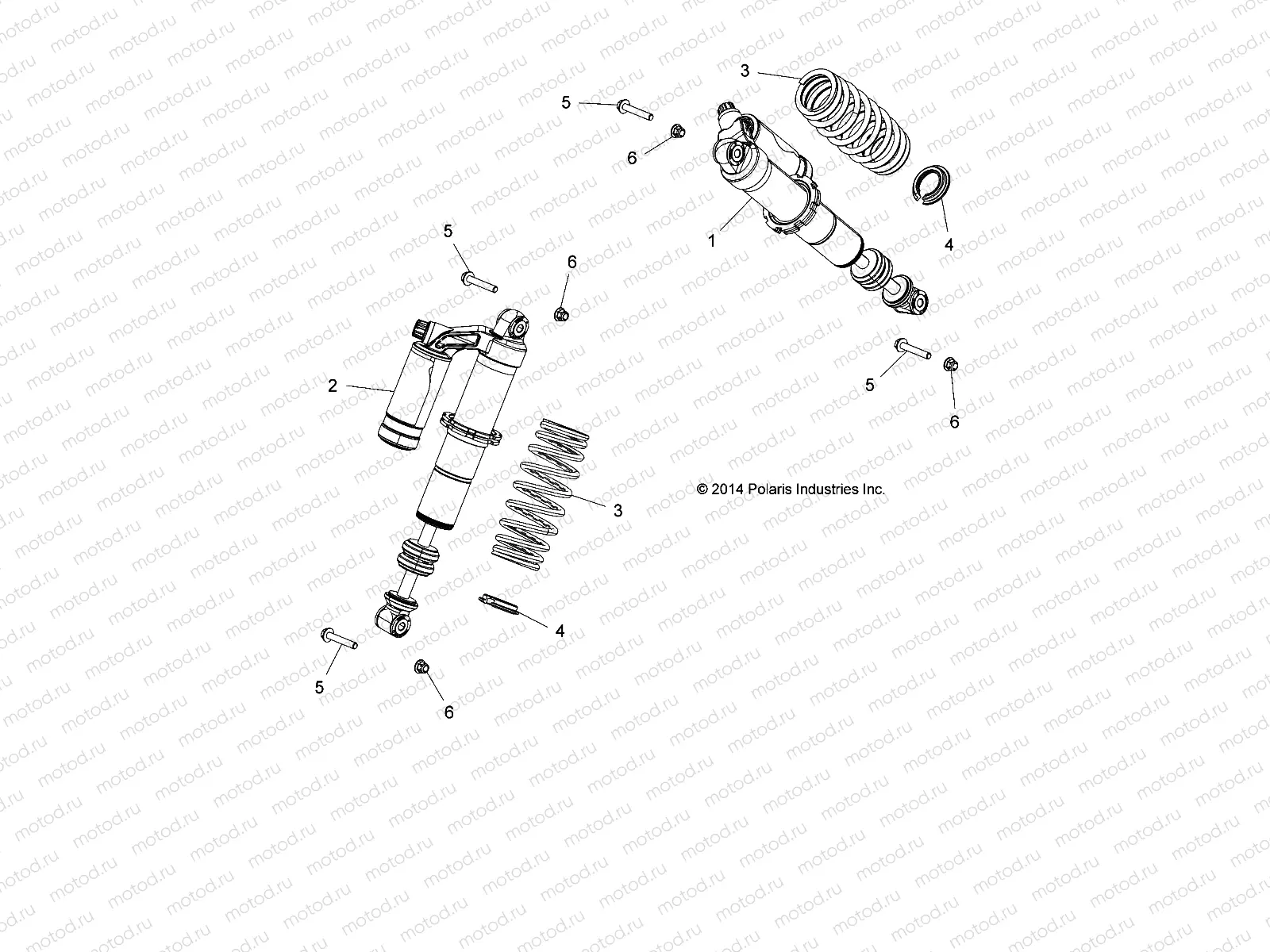 SUSPENSION | SUSPENSION, FRONT SHOCK - Z17VAX87AK (49RGRSHOCKFRT15Z90055)