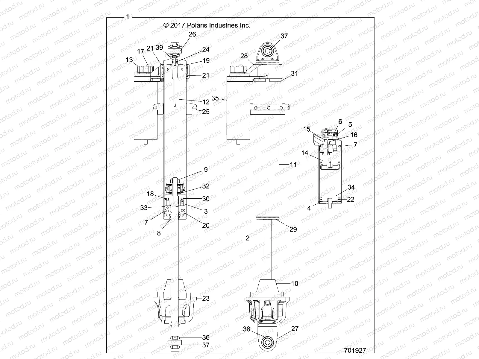 SUSPENSION | SUSPENSION, FRONT SHOCK - Z18VDS92CF/CU (701927)