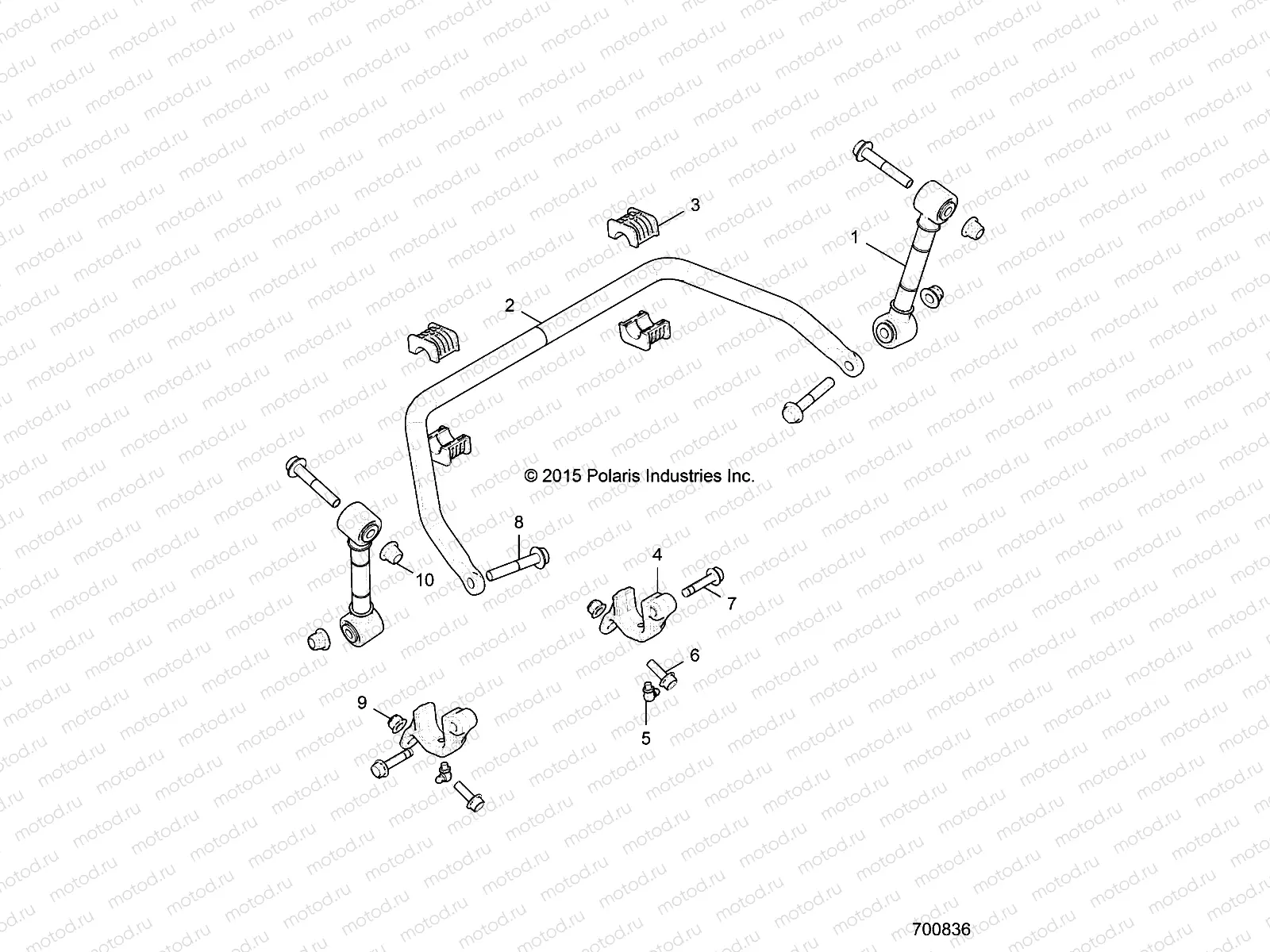 SUSPENSION | SUSPENSION, FRONT STABILIZER BAR- G20GAE99A2/D99AK/AS/BK/BS (700836)