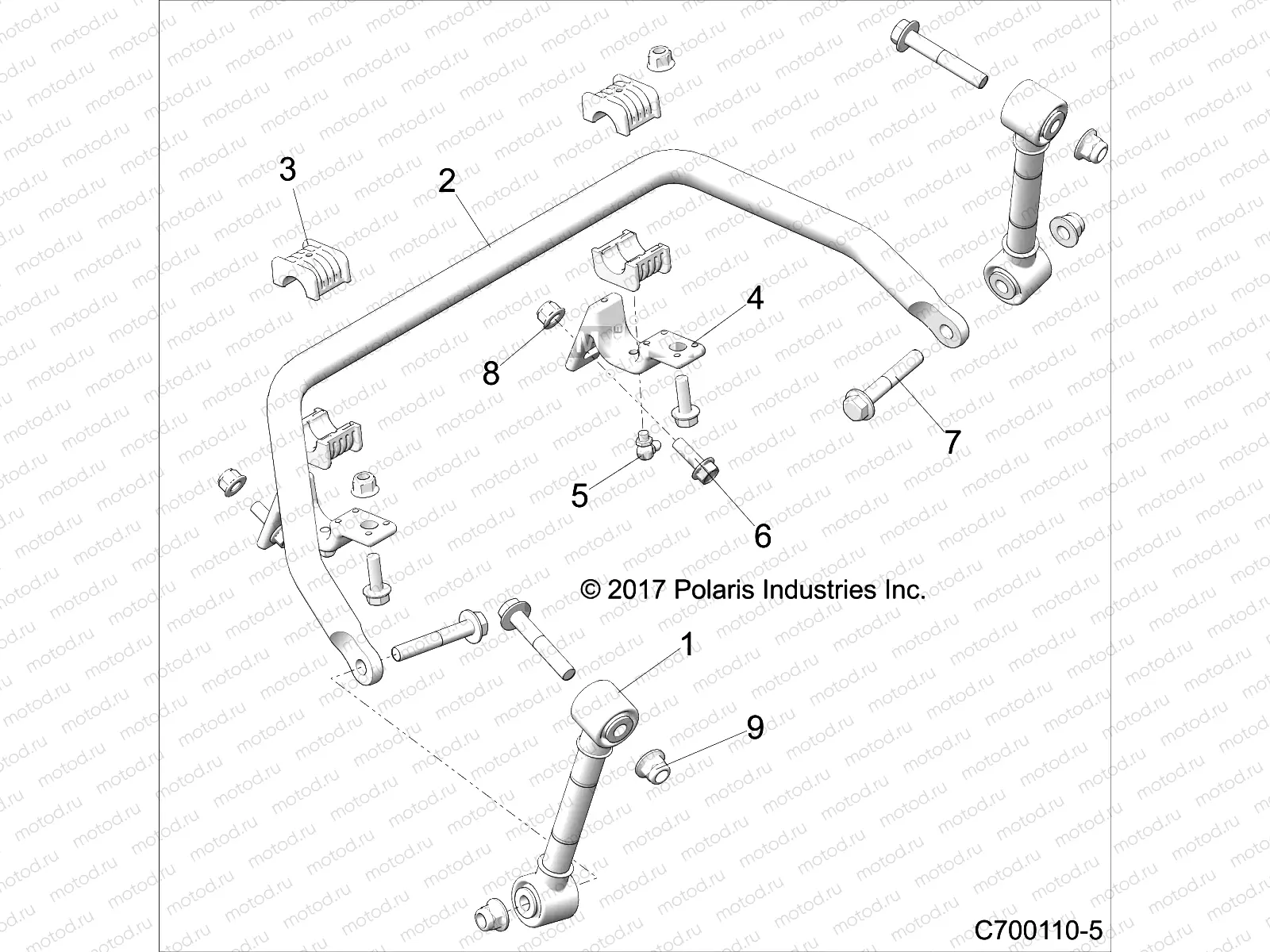SUSPENSION | SUSPENSION, FRONT STABILIZER BAR- Z20S1E99AG/AK/BG/BK (C700110-5)