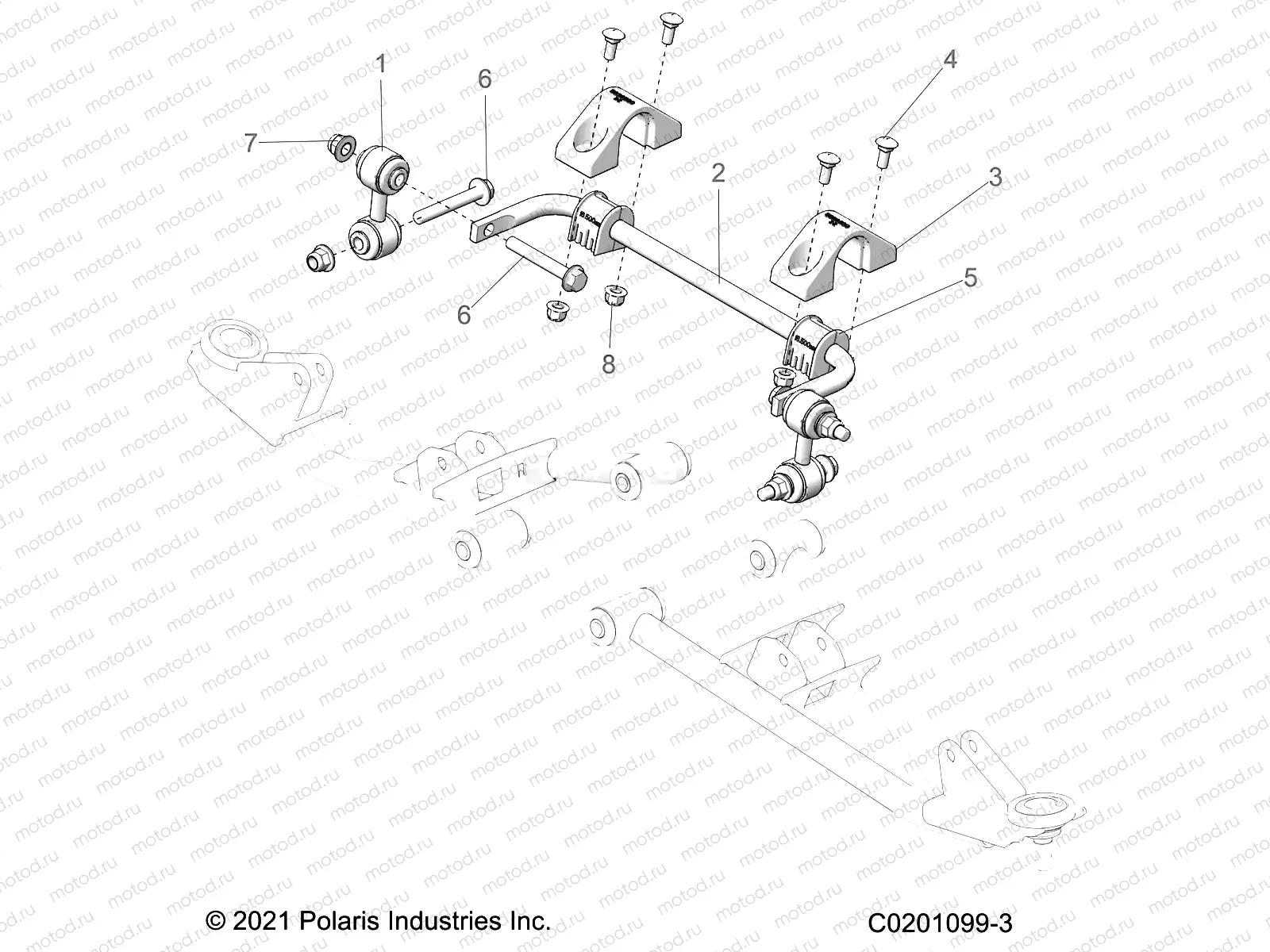 SUSPENSION | SUSPENSION, FRONT STABILIZER BAR - Z21HCB18B2 (C0201099-3)