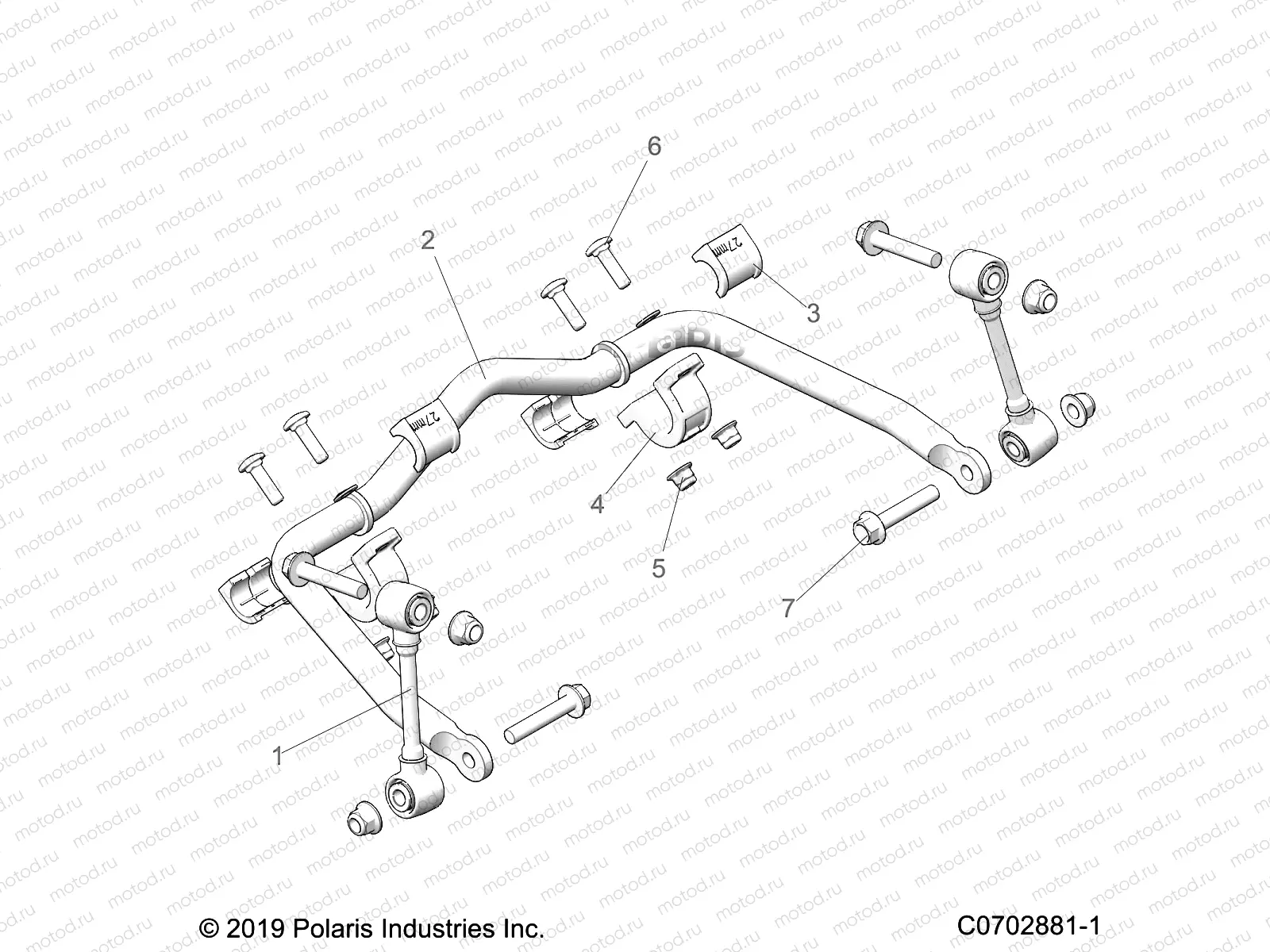 SUSPENSION | SUSPENSION, FRONT STABILIZER BAR - Z22M4E92AD/AG/AJ/BD/BG/BJ (C0702881-1)