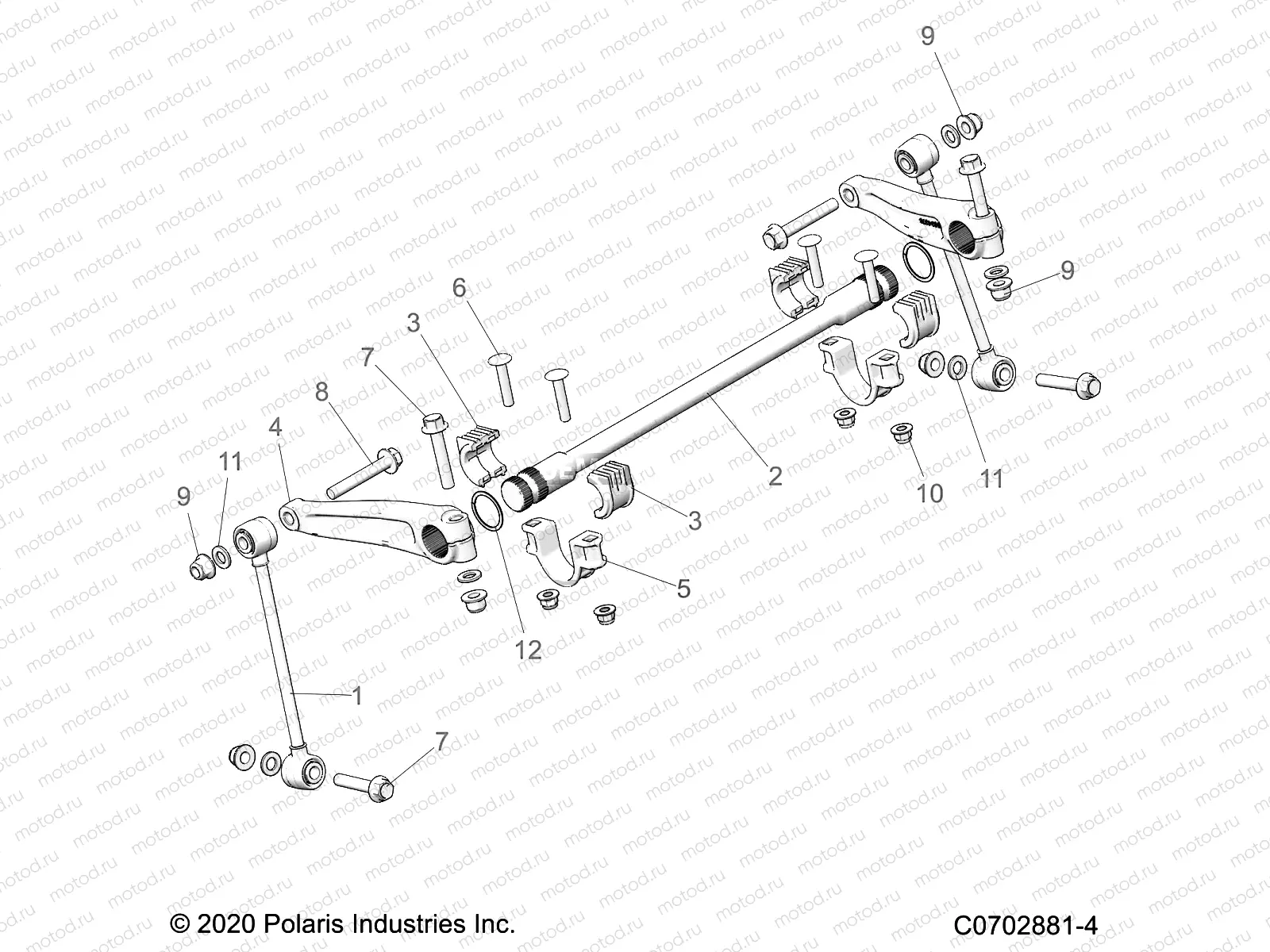 SUSPENSION | SUSPENSION, FRONT STABILIZER BAR - Z23GAC92A/92B (C0702881-4)