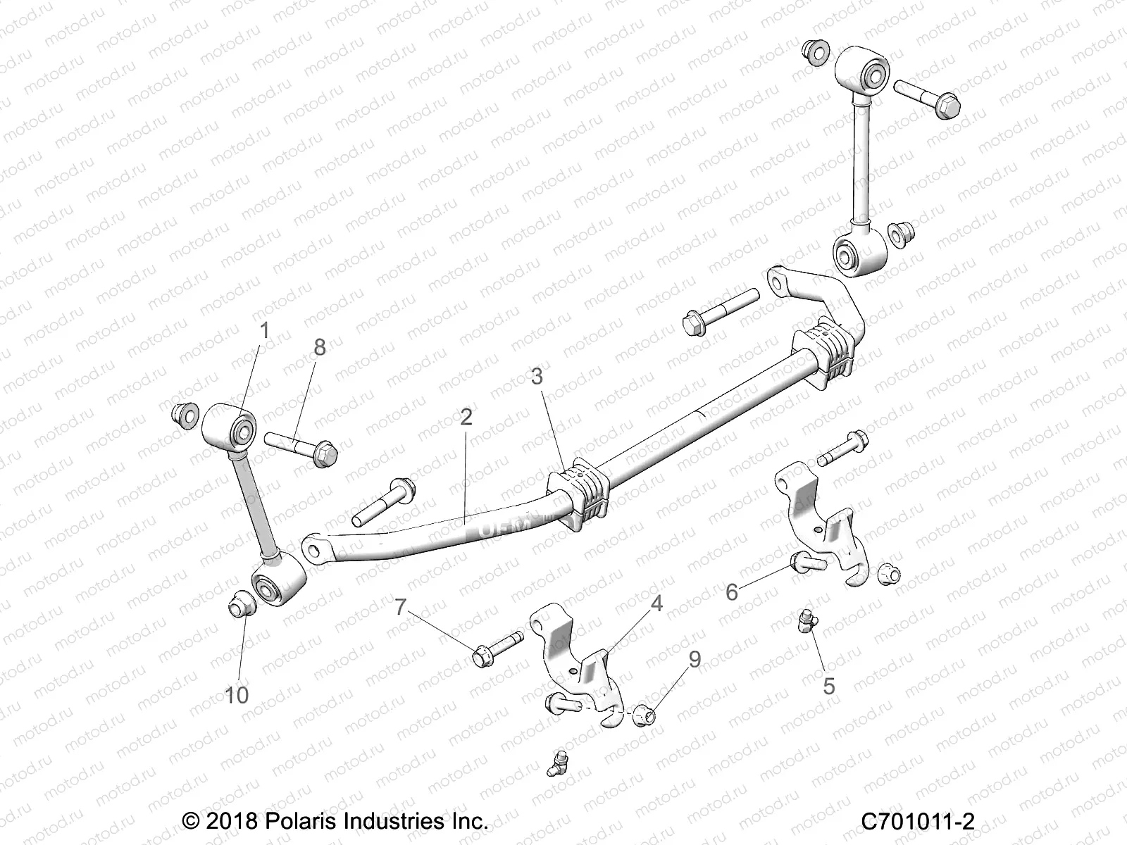 SUSPENSION | SUSPENSION, FRONT STABILIZER BAR- Z23NAE99FR/SCR/FR (C701011-2)
