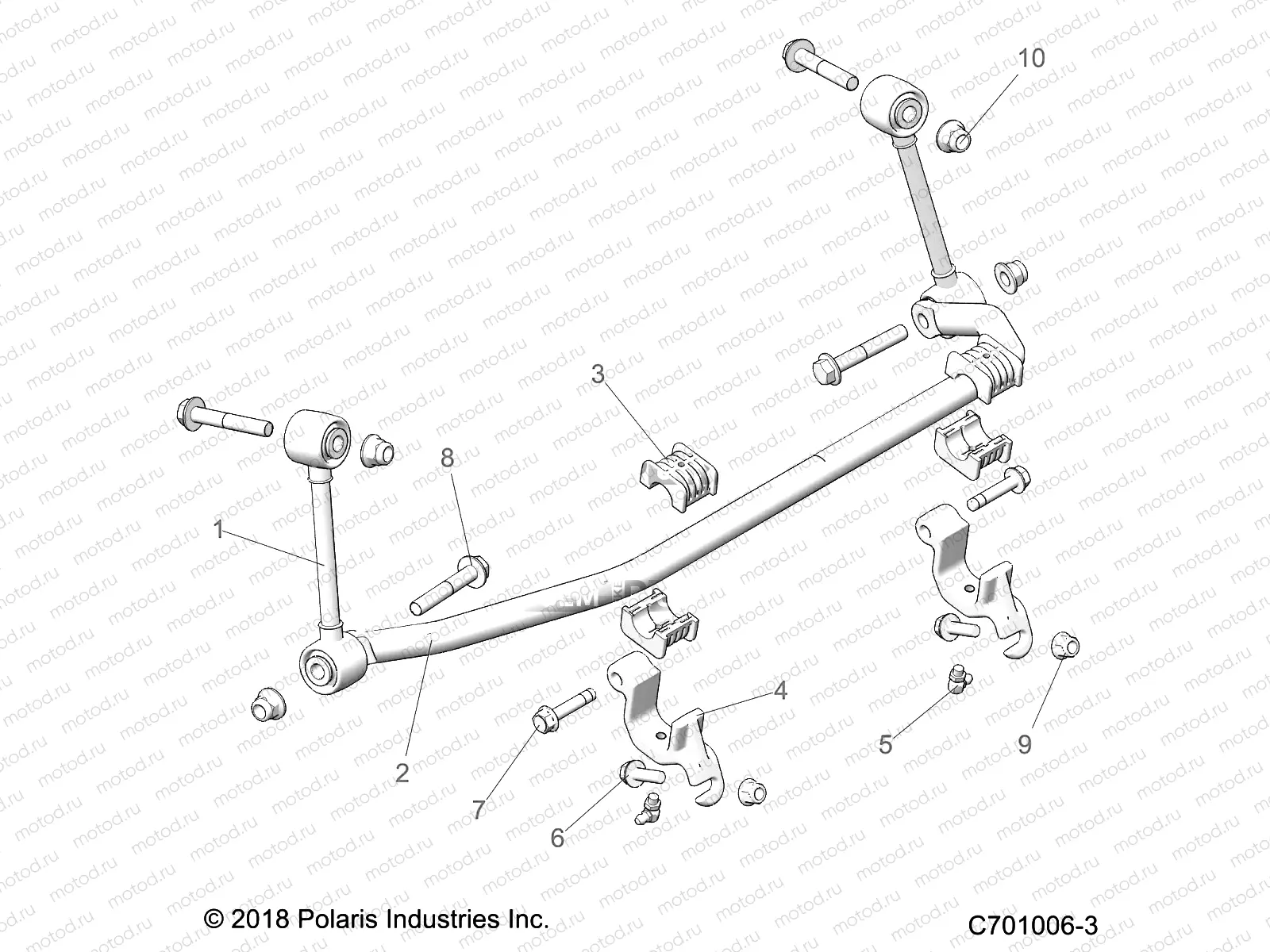 SUSPENSION | SUSPENSION, FRONT STABILIZER BAR- Z23NAK99A/99B (C701006-3)