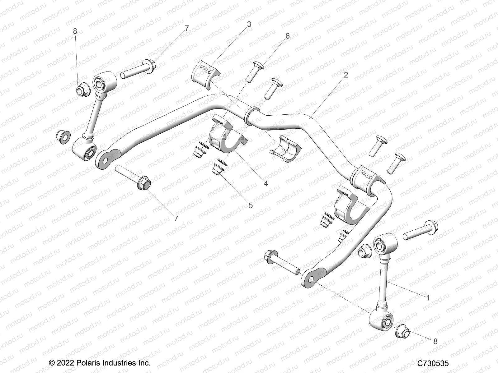 SUSPENSION | SUSPENSION, FRONT STABILIZER BAR - Z23R4E92A/92B (C0703023-2)