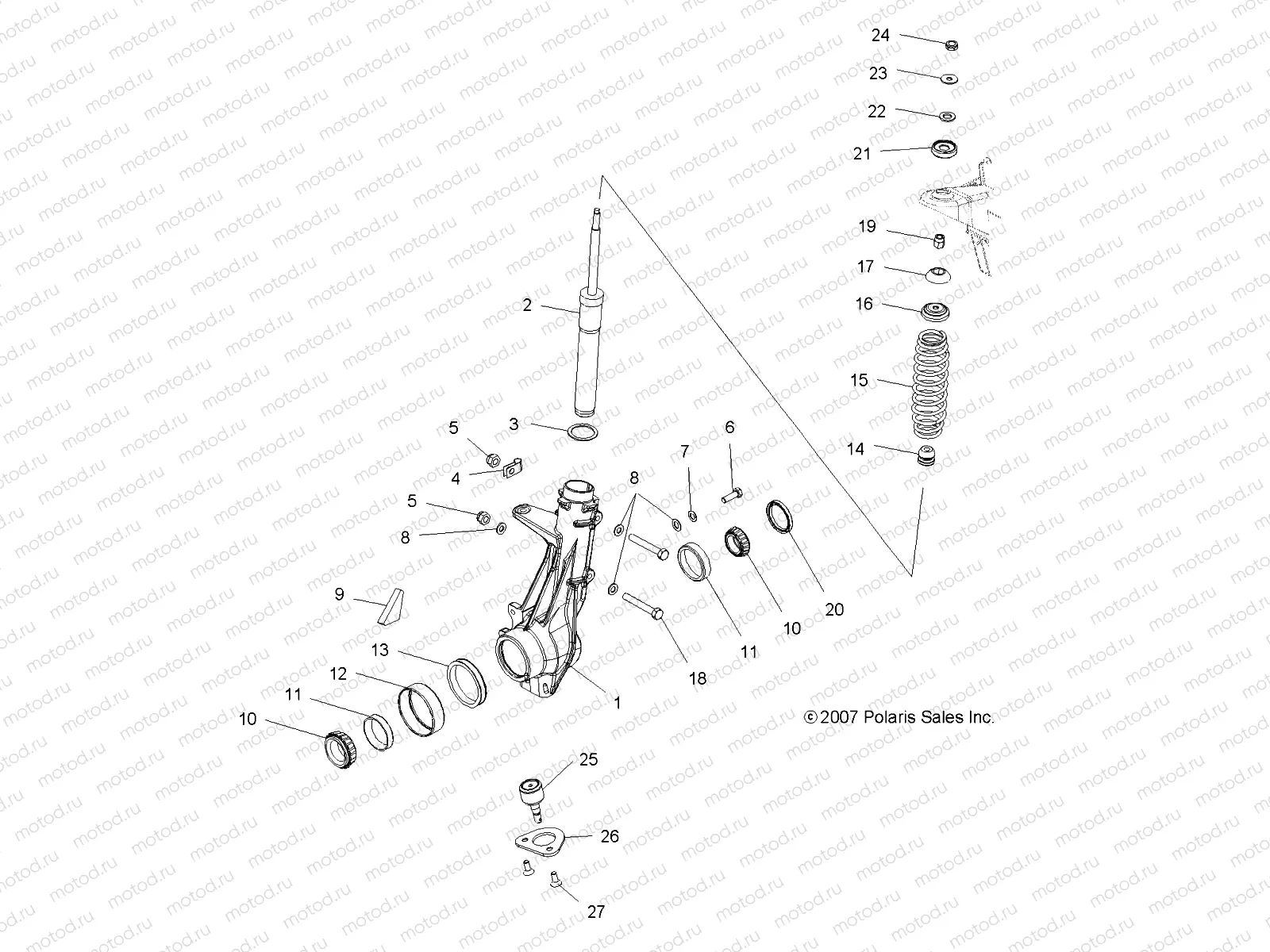 SUSPENSION | SUSPENSION, FRONT STRUT - A08CL50AA (49ATVSTRUT086X6)