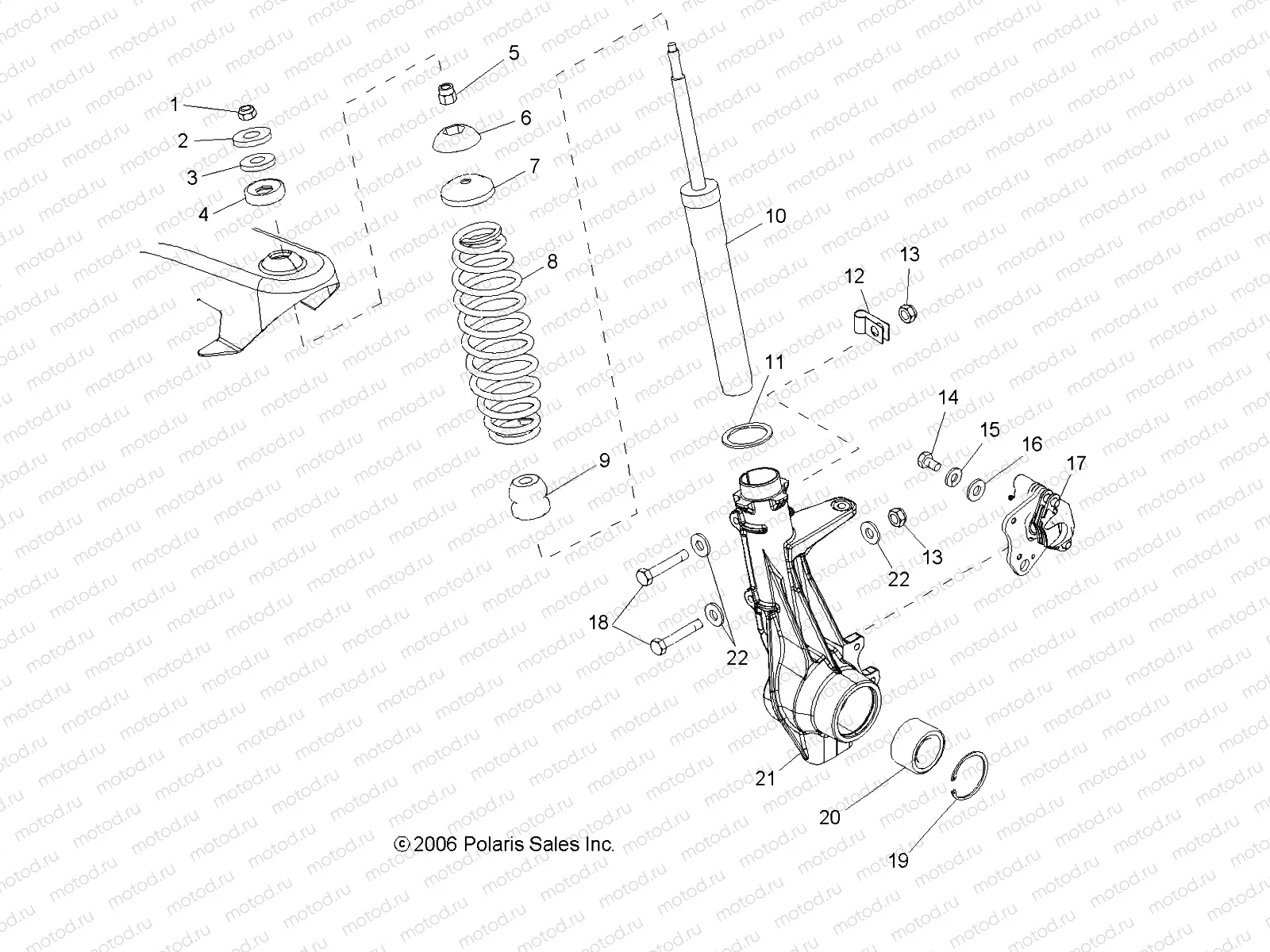 SUSPENSION | SUSPENSION, FRONT STRUT - R08RB50AA (49RGRSTRUTFRT08500EFI)