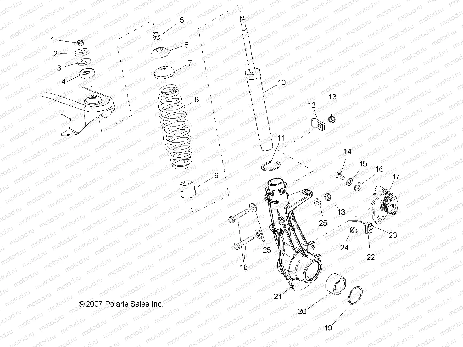 SUSPENSION | SUSPENSION, FRONT STRUT - R08WH68AG/AH/AK/AR (49RGRSTRUTFRT086X6)