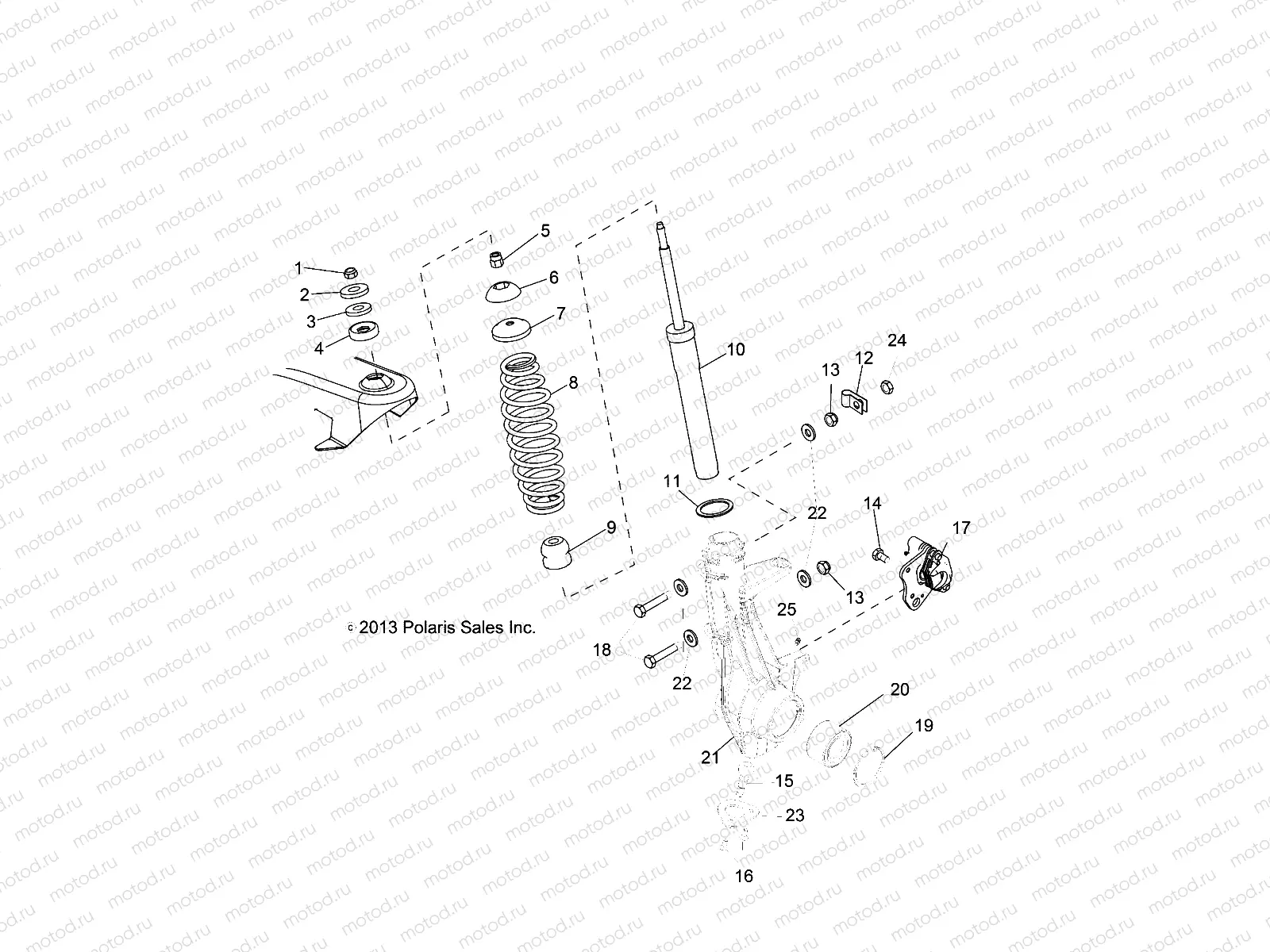 SUSPENSION | SUSPENSION, FRONT STRUT - R14RH57FX (49RGRSUSPFRT14570I)