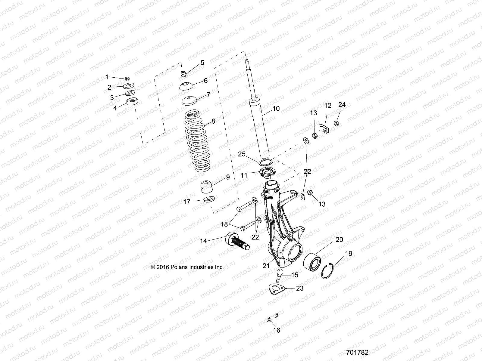 SUSPENSION | SUSPENSION, FRONT STRUT - R17RM250A1 (701782)