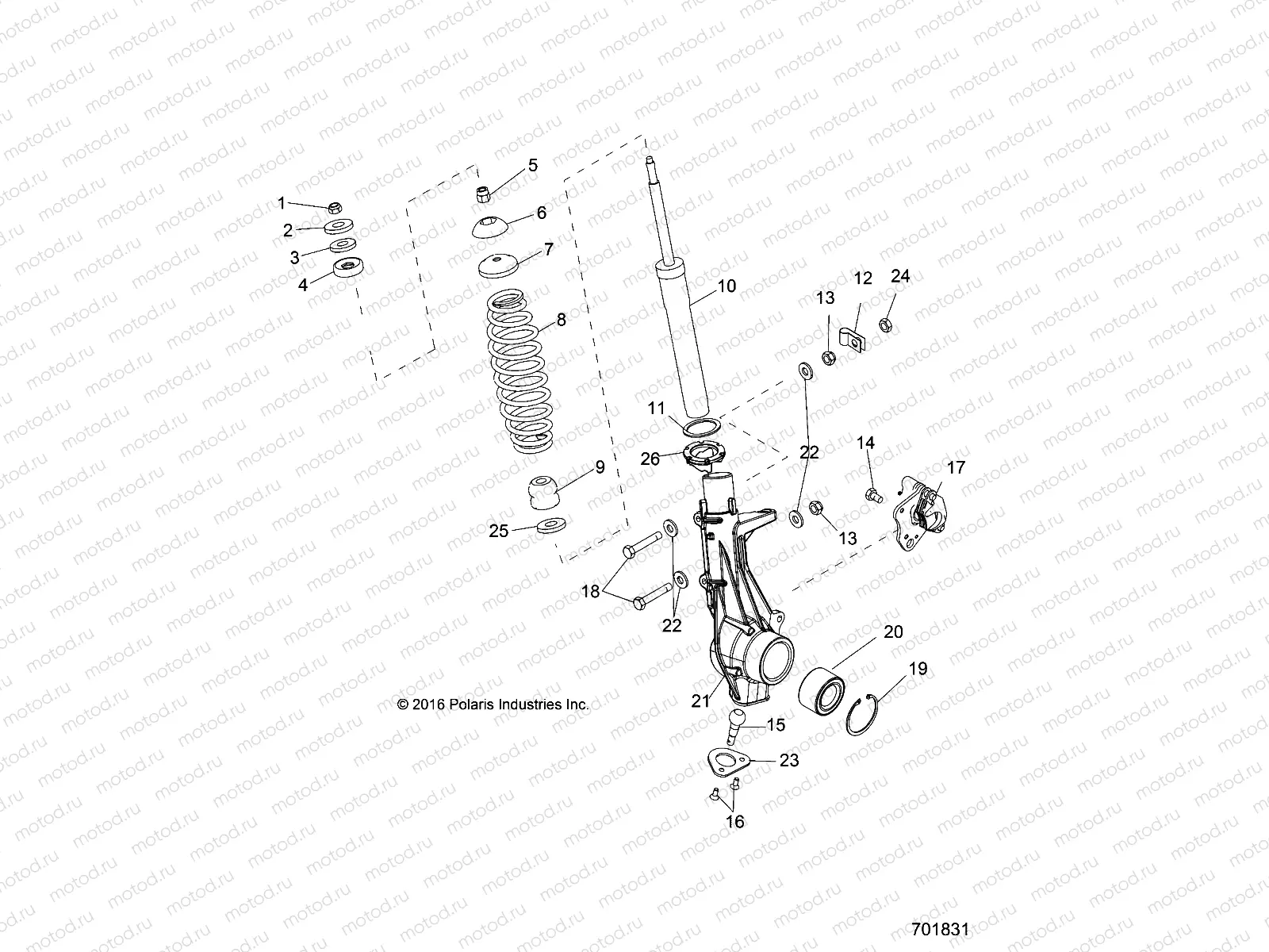 SUSPENSION | SUSPENSION, FRONT STRUT - R17RMA57A1/A9/E57AK (701831)