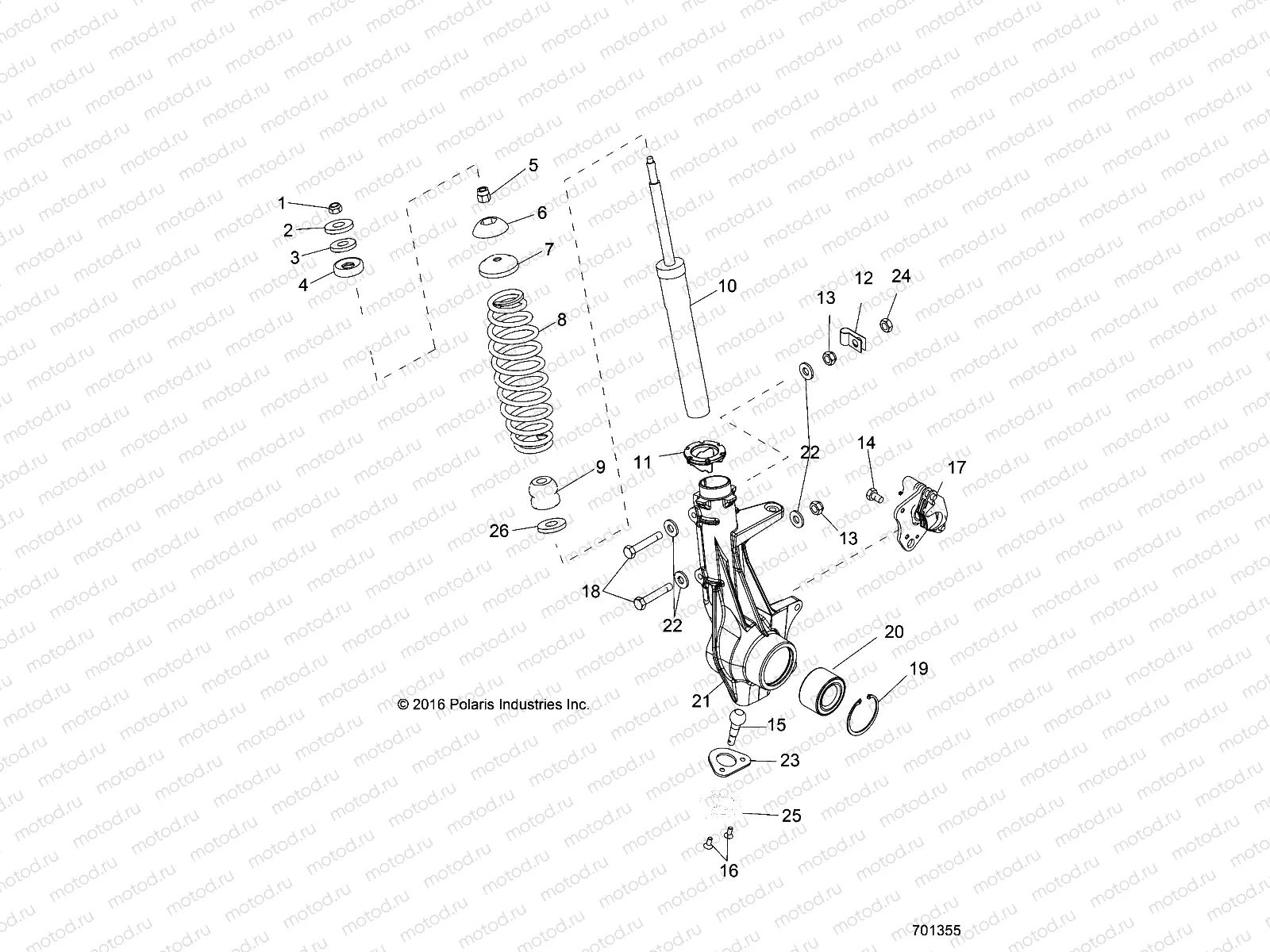 SUSPENSION | SUSPENSION, FRONT STRUT - R17RMH57A4 (701355)