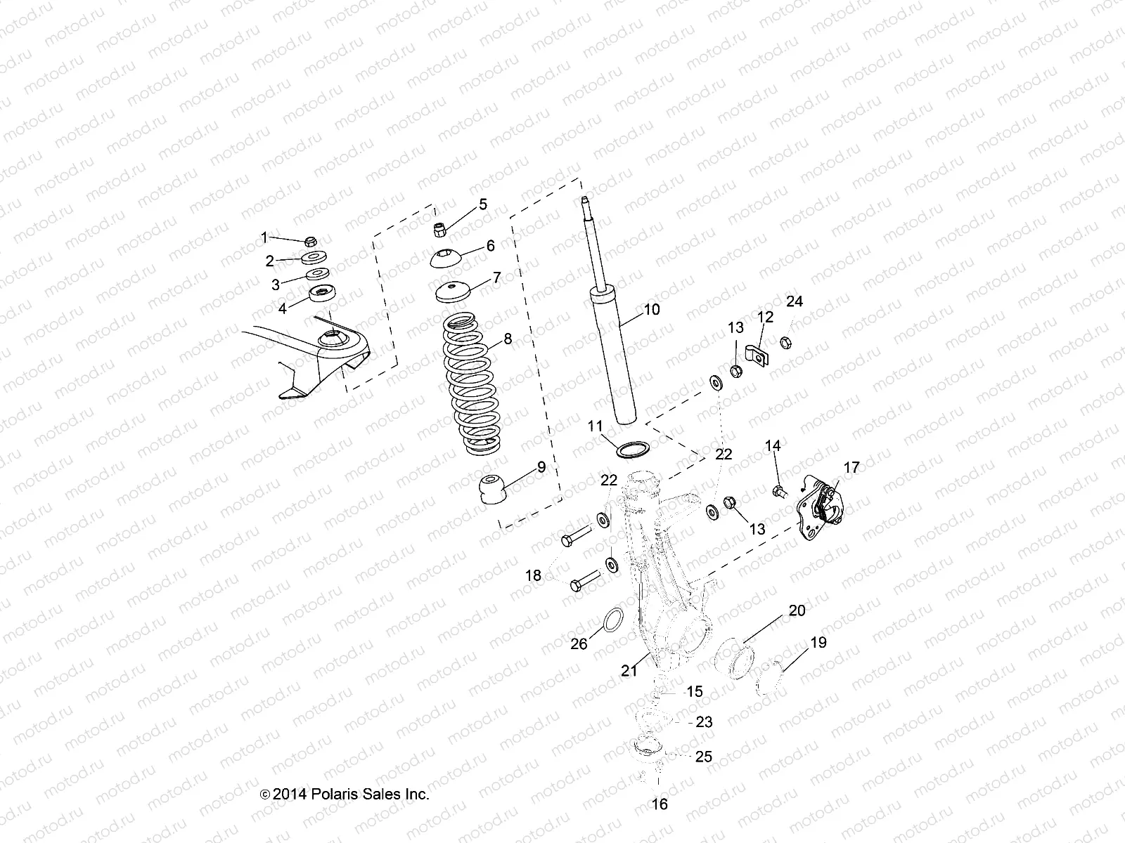 SUSPENSION | SUSPENSION, FRONT STRUT - R19RME57D7 (49RGRSUSPFRT15570)