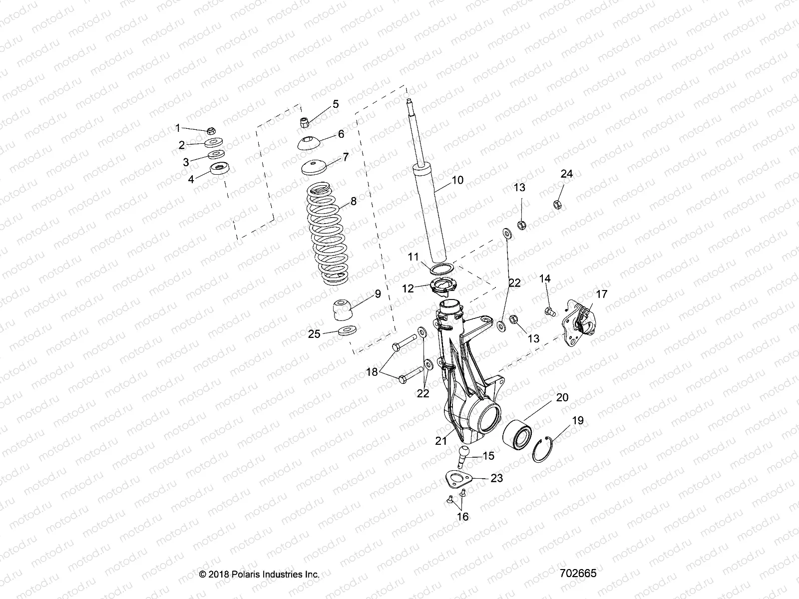 SUSPENSION | SUSPENSION, FRONT STRUT - R20RCA57A1/A7 (702665)