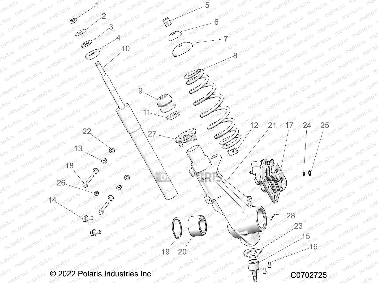 SUSPENSION | SUSPENSION, FRONT STRUT - R22MAAE4F4/F9 (C0702725)