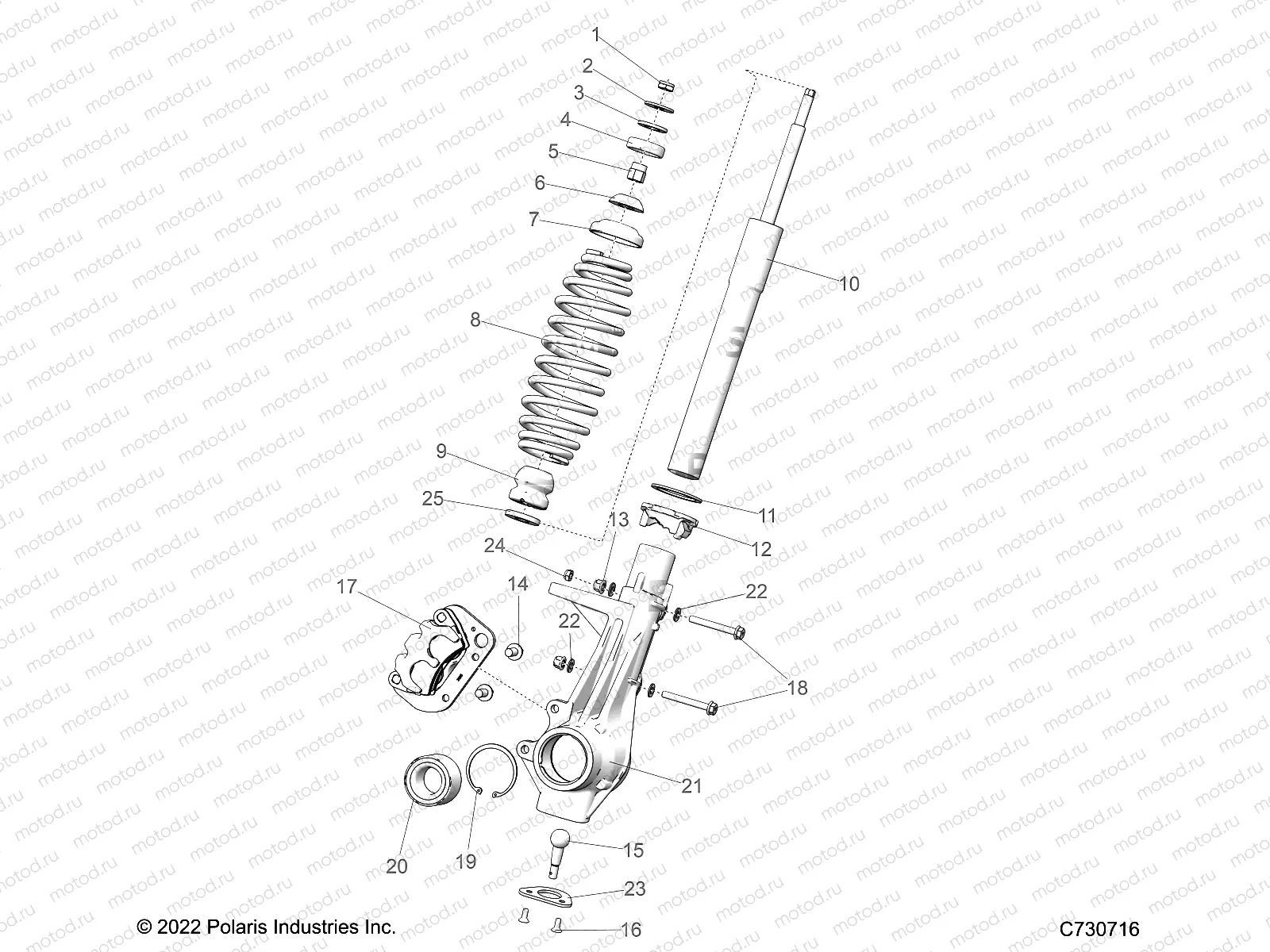 SUSPENSION | SUSPENSION, FRONT STRUT - R22RCA57A1/A7 (c730716)