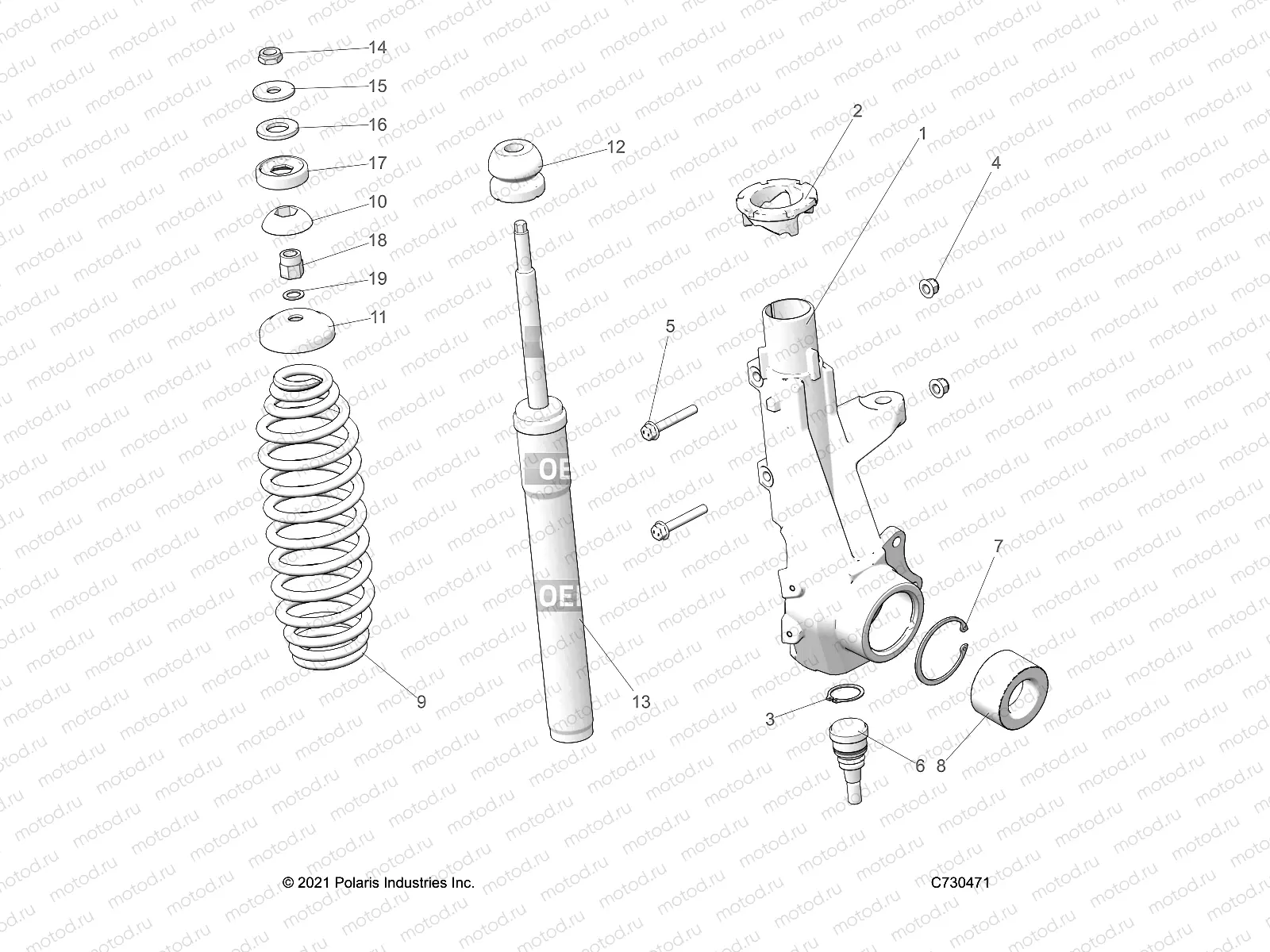 SUSPENSION | SUSPENSION, FRONT STRUT - R23M4A57B1/EB4/B9 (C730471)