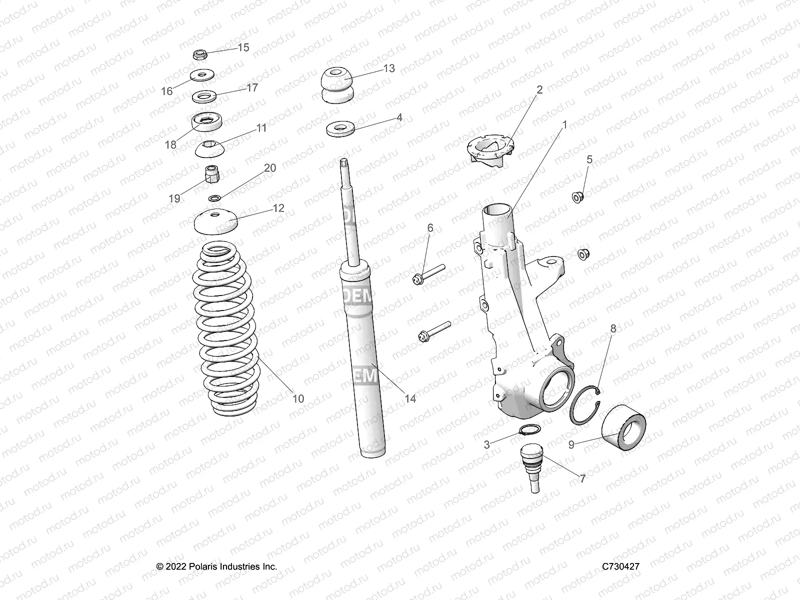 SUSPENSION | SUSPENSION, FRONT STRUT - R23MAA57F1/SC9/CK/F1/F9 (C730427)
