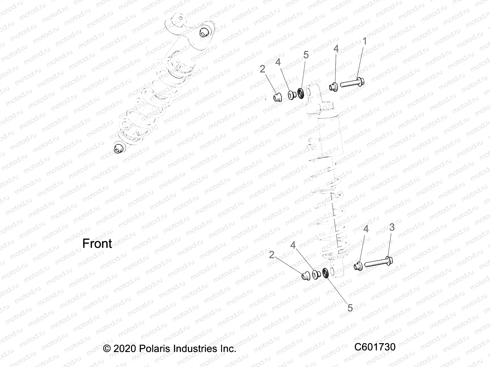 SUSPENSION | SUSPENSION, IFS SHOCKS MNTG. - S22TDL6RS/6RE ALL OPTIONS (C601730)