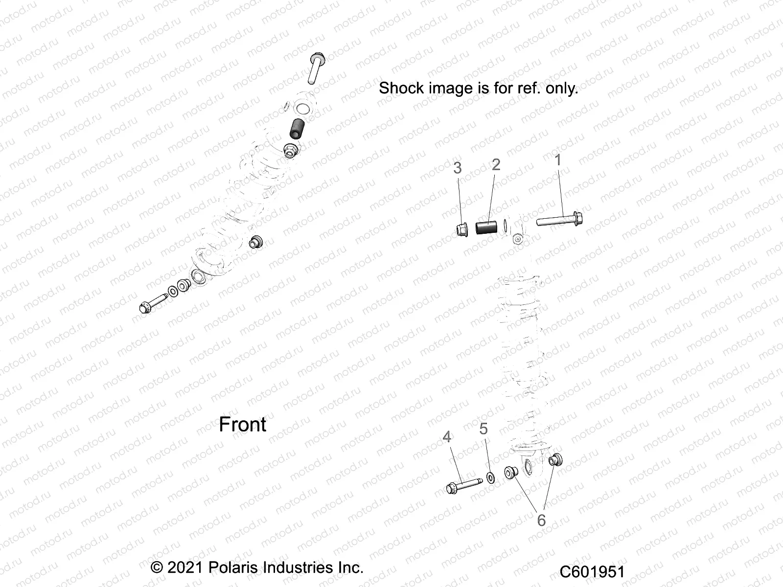 SUSPENSION | SUSPENSION, IFS SHOCKS MNTG. - S22TFG8RS/8RE ALL OPTIONS (C601951