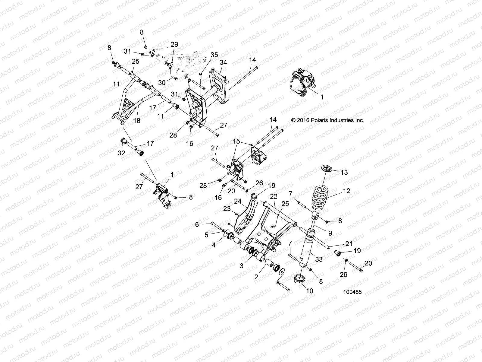 SUSPENSION | SUSPENSION, MID - A17S6S57C1/CM