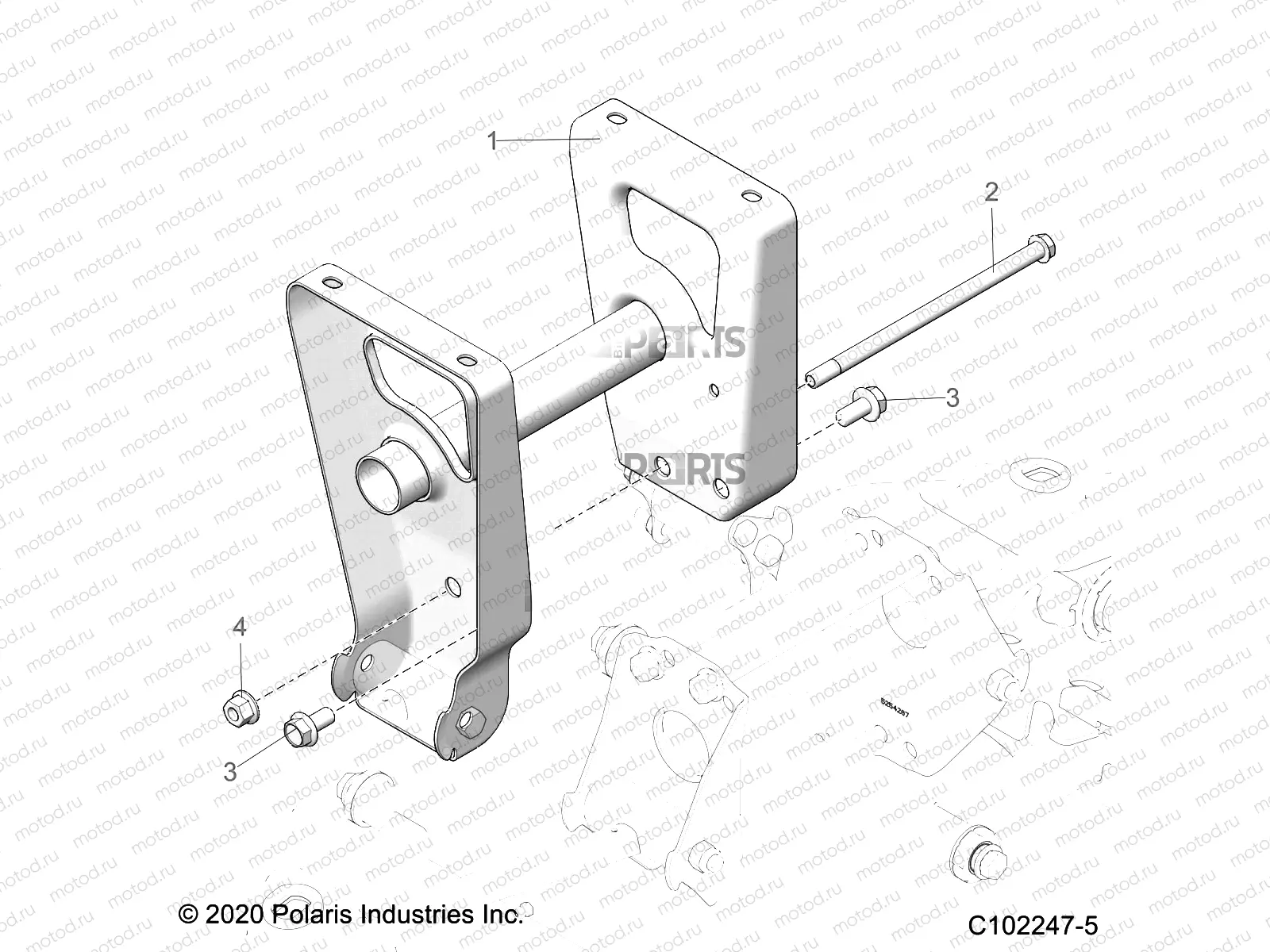 SUSPENSION | SUSPENSION, MIDDLE SUPPORT - A22S6E57F1/FL (C102247-5)