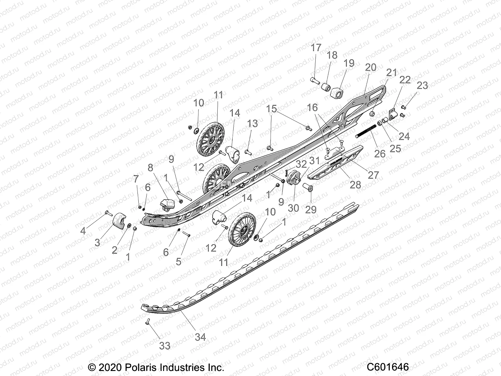 SUSPENSION | SUSPENSION, RAIL BEAM LH/RH - S22TDV8RS/8RE ALL OPTIONS (C601646)