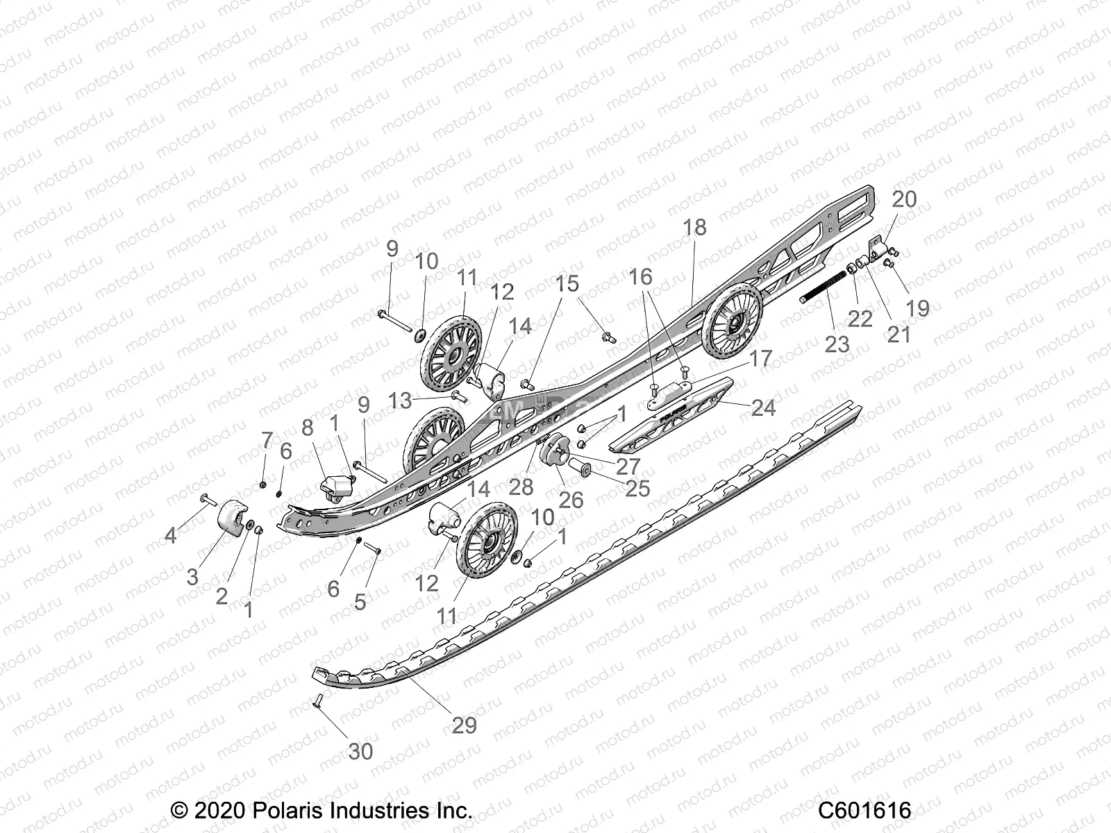 SUSPENSION | SUSPENSION, RAIL BEAM LH/RH - S22TLC8RS/8RE ALL OPTIONS (C601616)