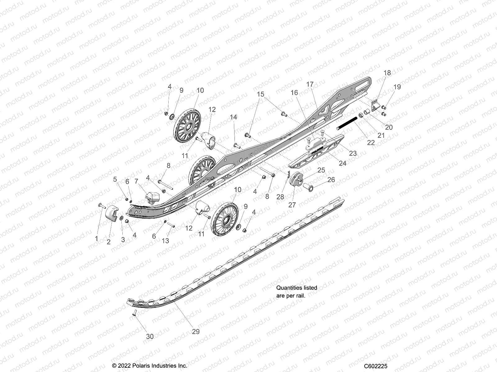 SUSPENSION | SUSPENSION, RAIL BEAM LH/RH - S23TDV8MS/8ME (C601863)