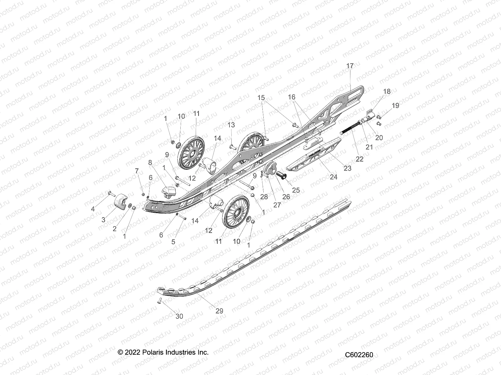 SUSPENSION | SUSPENSION, RAIL BEAM LH/RH - S23TKV8MS (C601667)