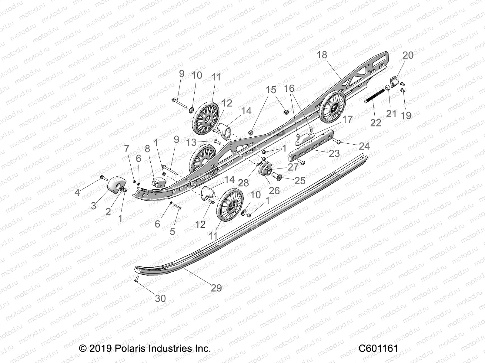 SUSPENSION | SUSPENSION, RAIL, LH/RH - S20EEC6PS/6PEM ALL OPTIONS (C601161)