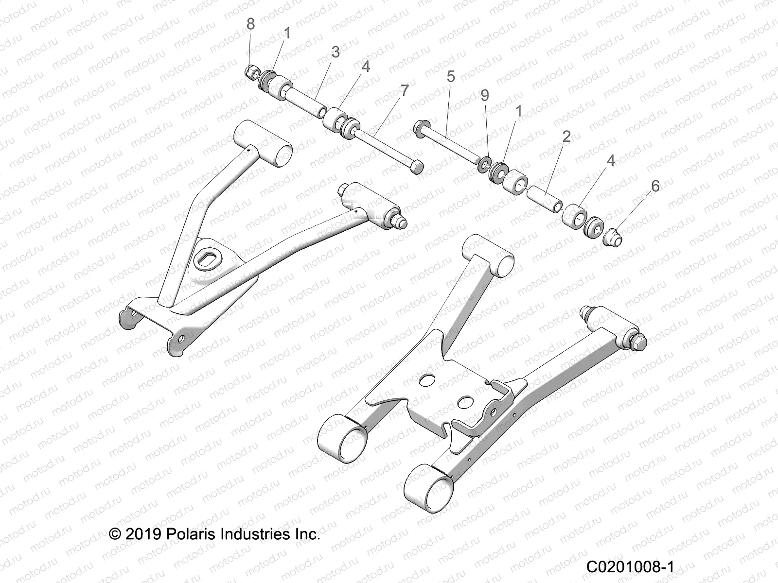 SUSPENSION | SUSPENSION, REAR A-ARM MOUNTING and BUSHINGS -   A20SET57C1/C2/F1 (C0201008-1]
