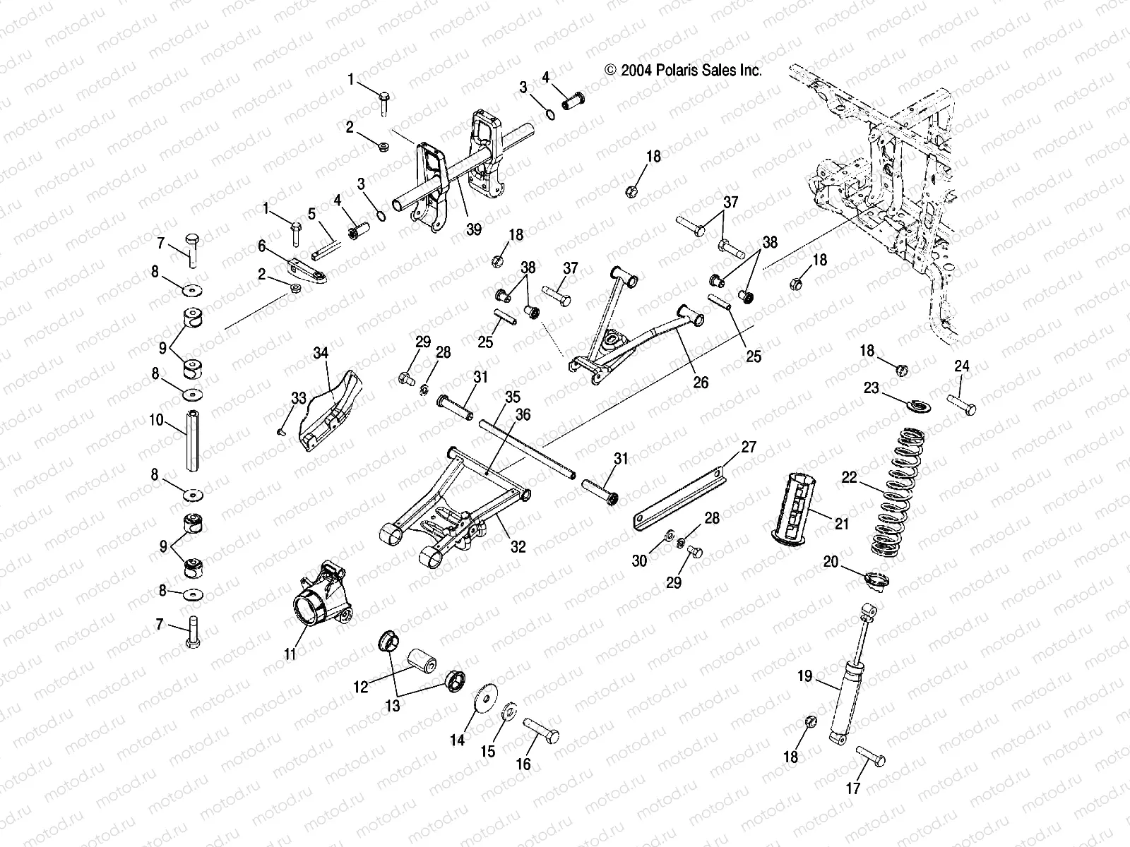 SUSPENSION | SUSPENSION, REAR - A05MH76AC/AT/AU/AW (4977217721D01)