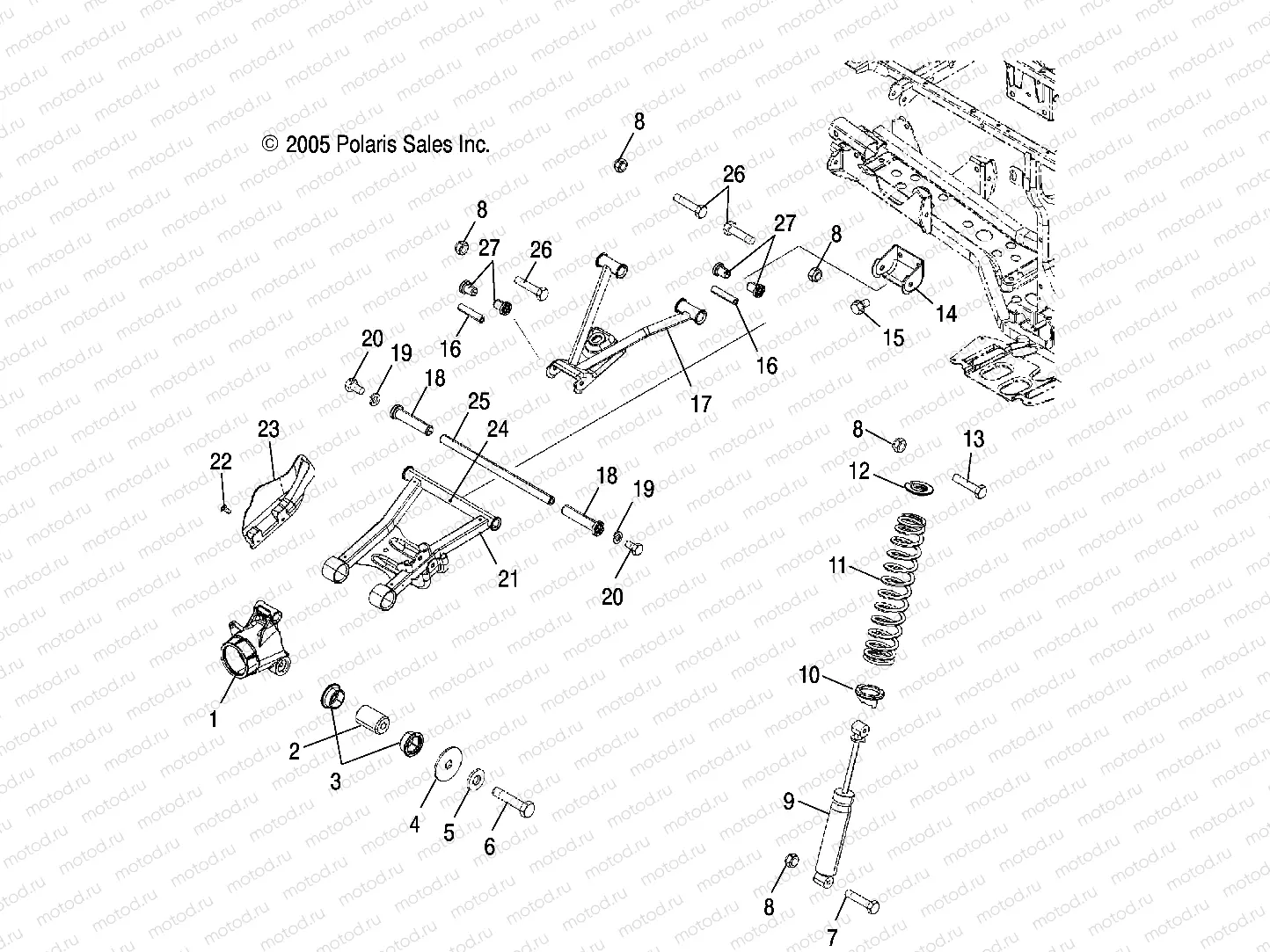 SUSPENSION | SUSPENSION, REAR - A06MH50FB (4999206649920664C10)