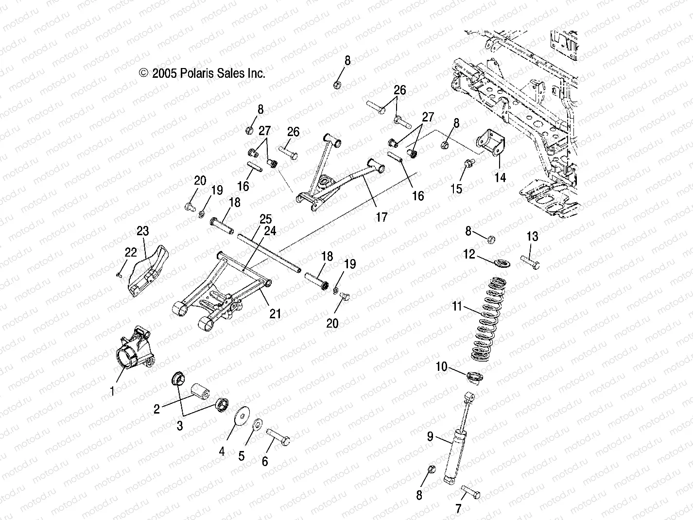 SUSPENSION | SUSPENSION, REAR - A06MH50FC (4999205499920549C08)