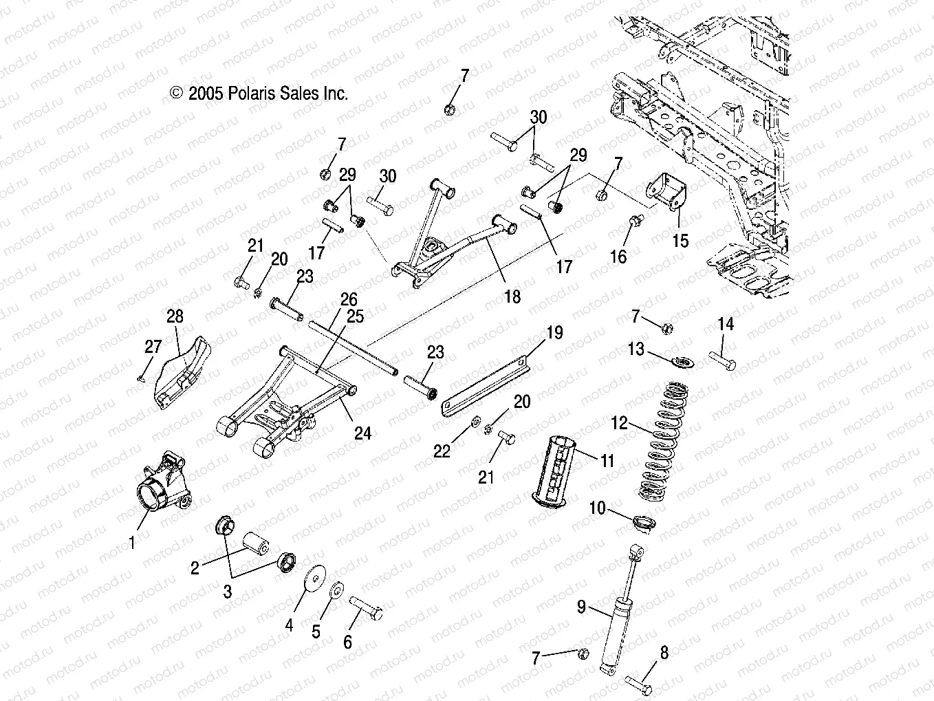 SUSPENSION | SUSPENSION, REAR - A06MH68AA/AD/AF (4999200179920017C09)