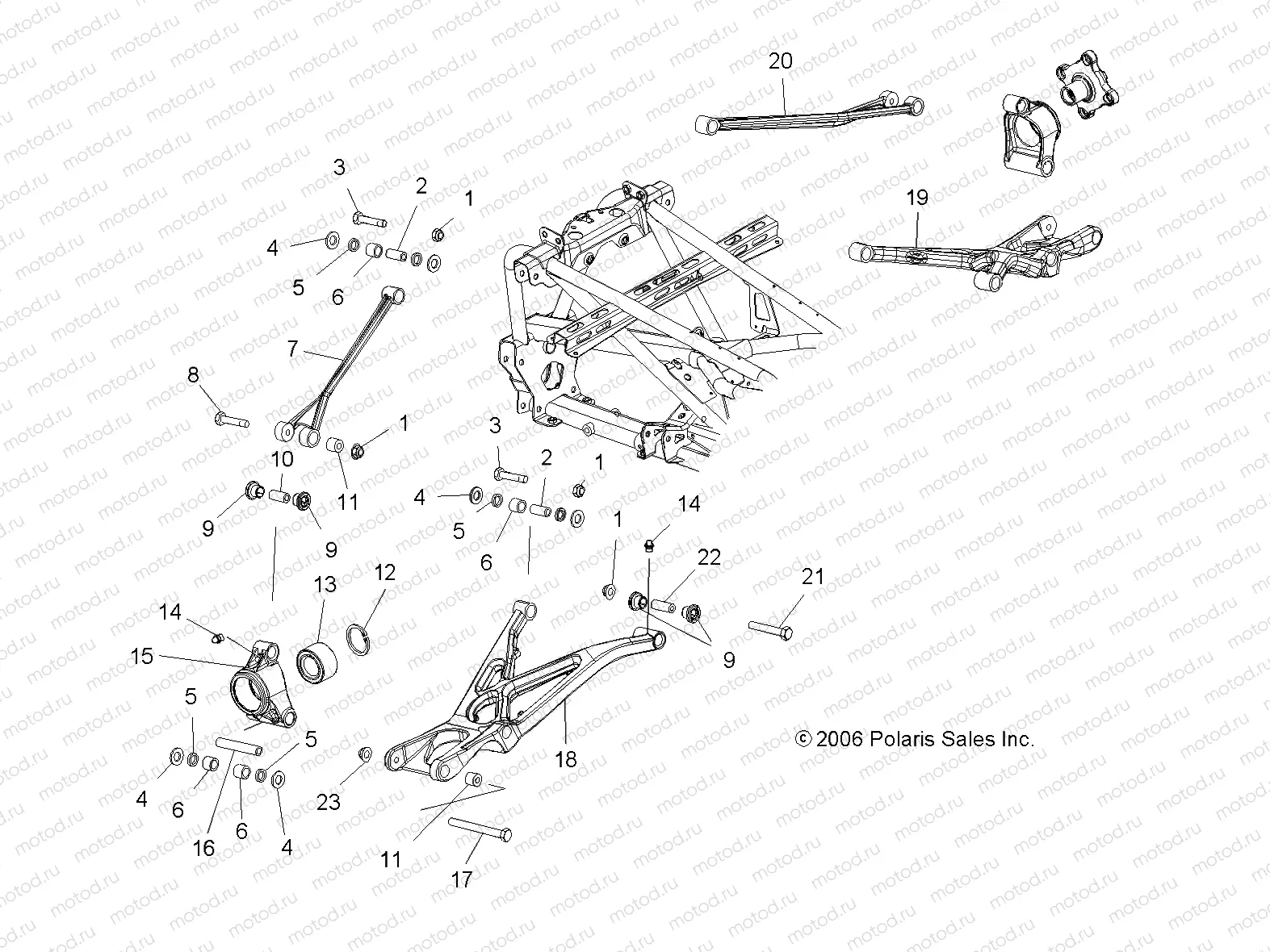SUSPENSION | SUSPENSION, REAR - A07GP50AA/AB (49ATVSUSPRROUTLAW)